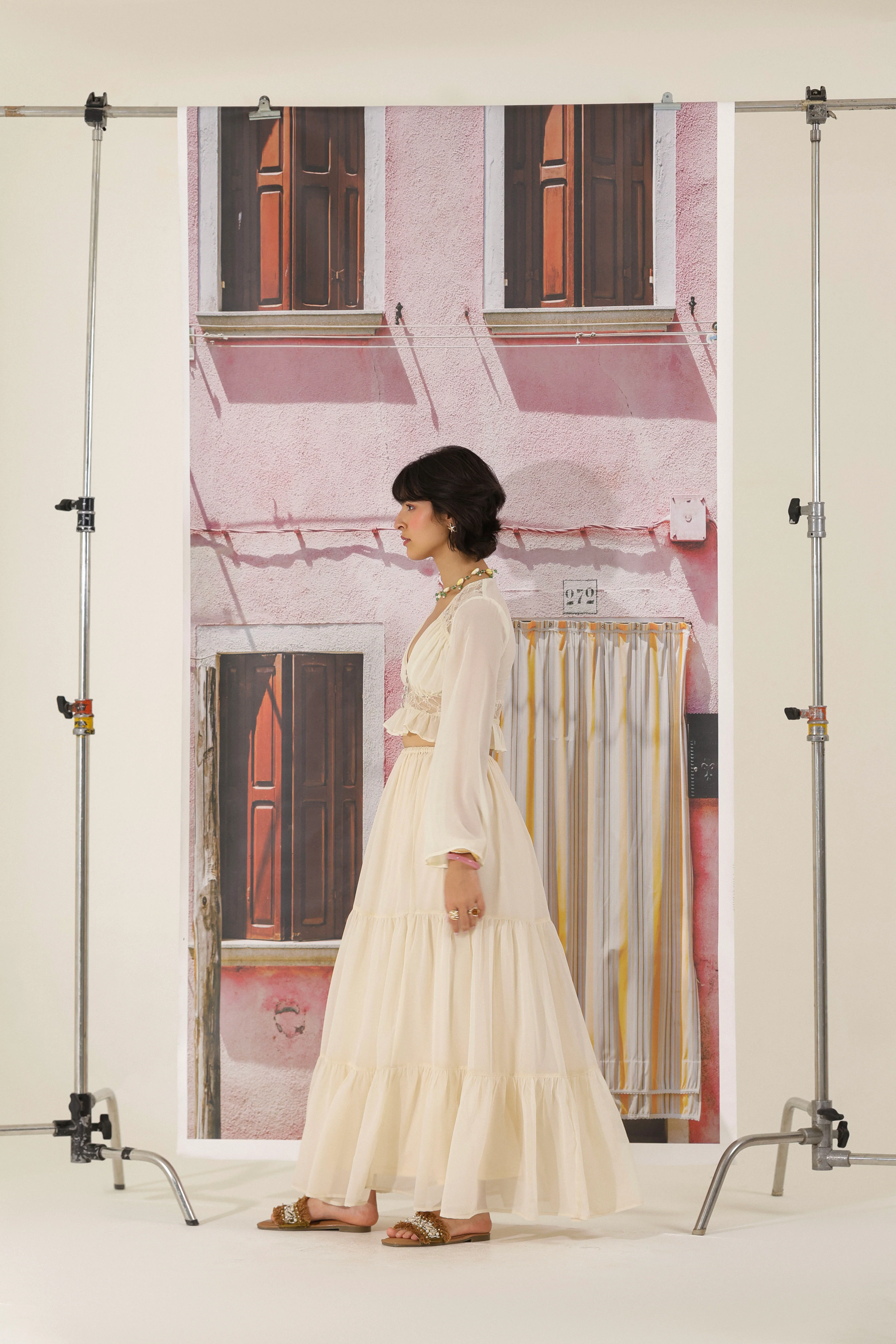 Ivory Grace Maxi Skirt - Image 3