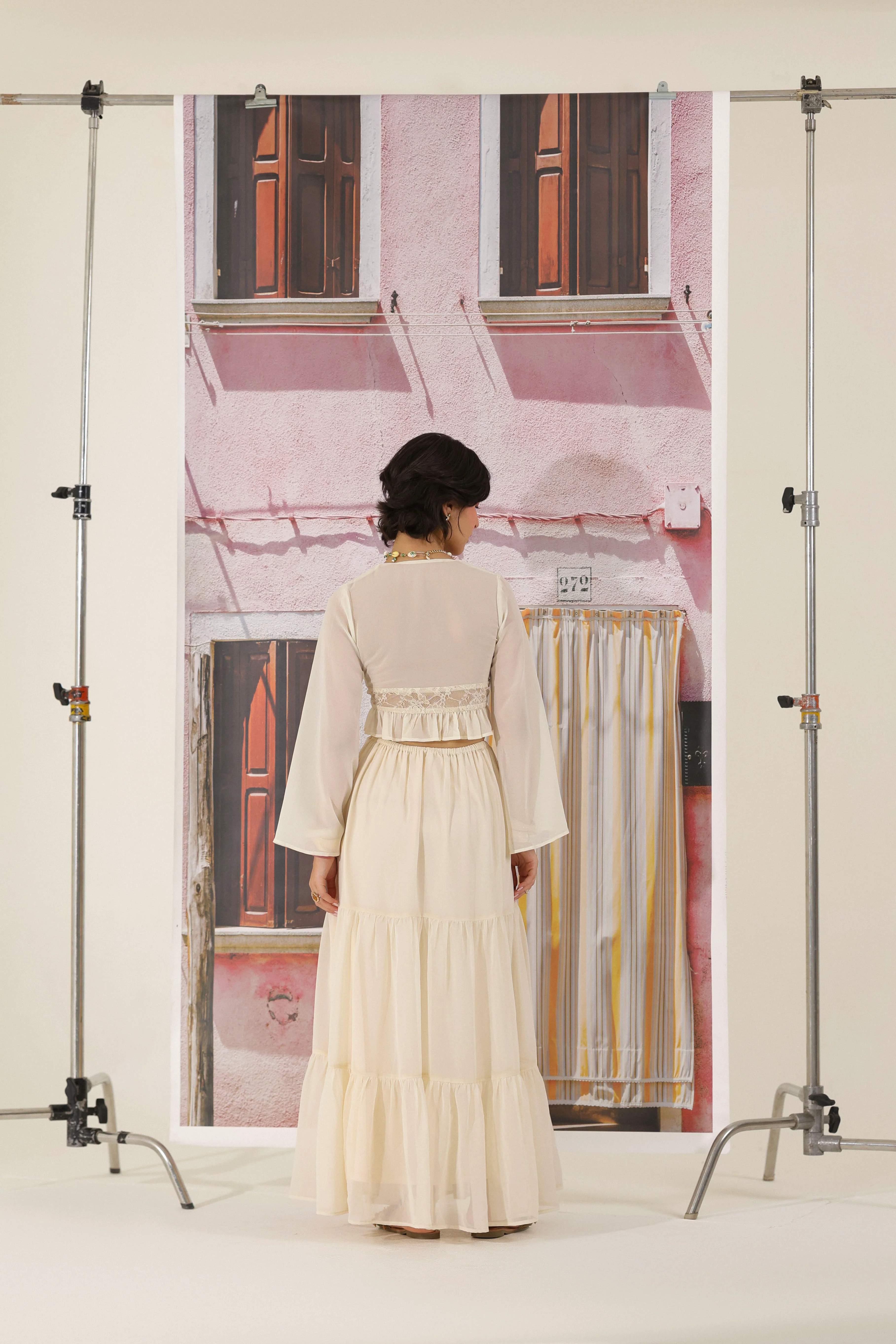 Ivory Grace Maxi Skirt - Image 4