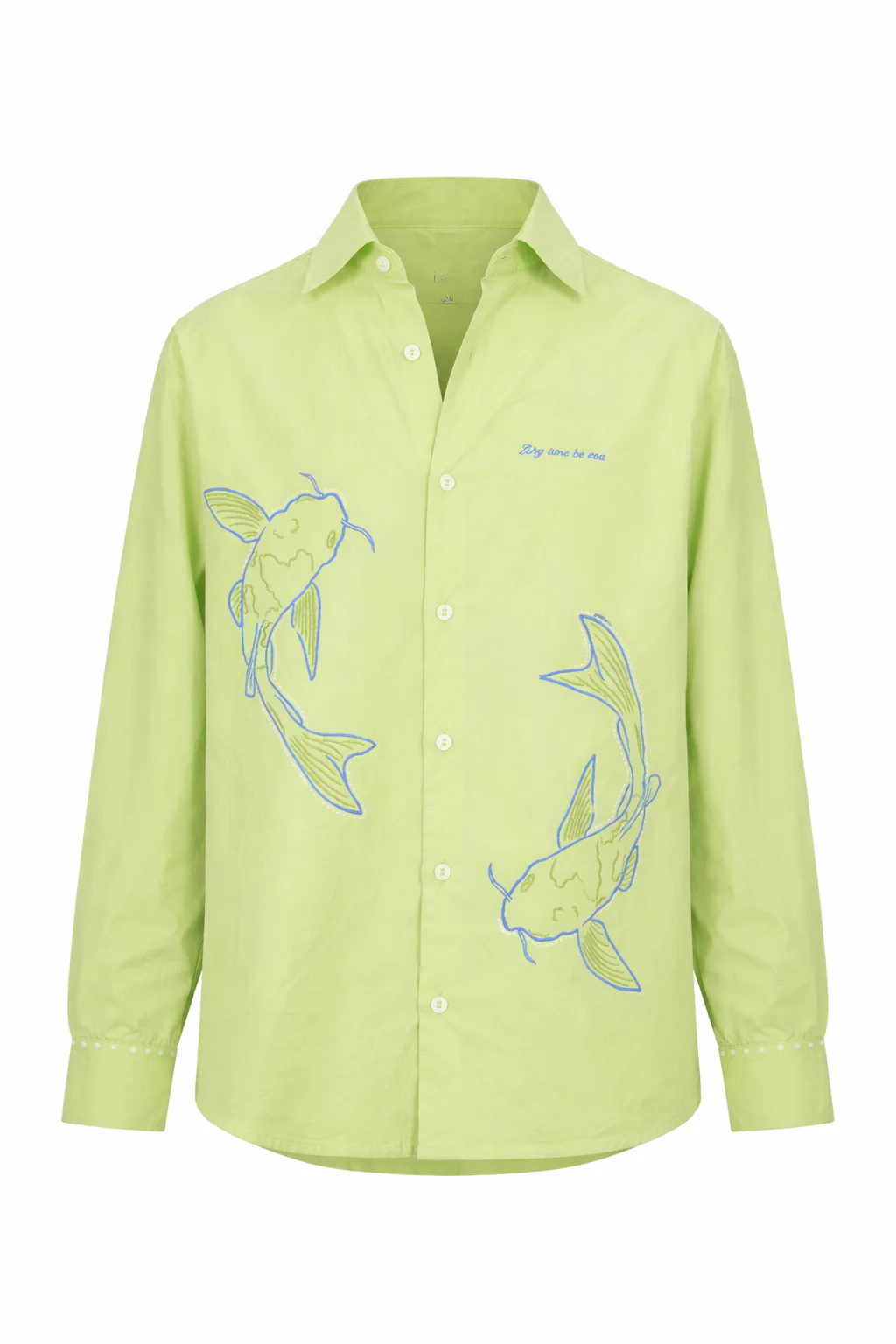 Koi Serenity Embroidered Shirt - Image 4