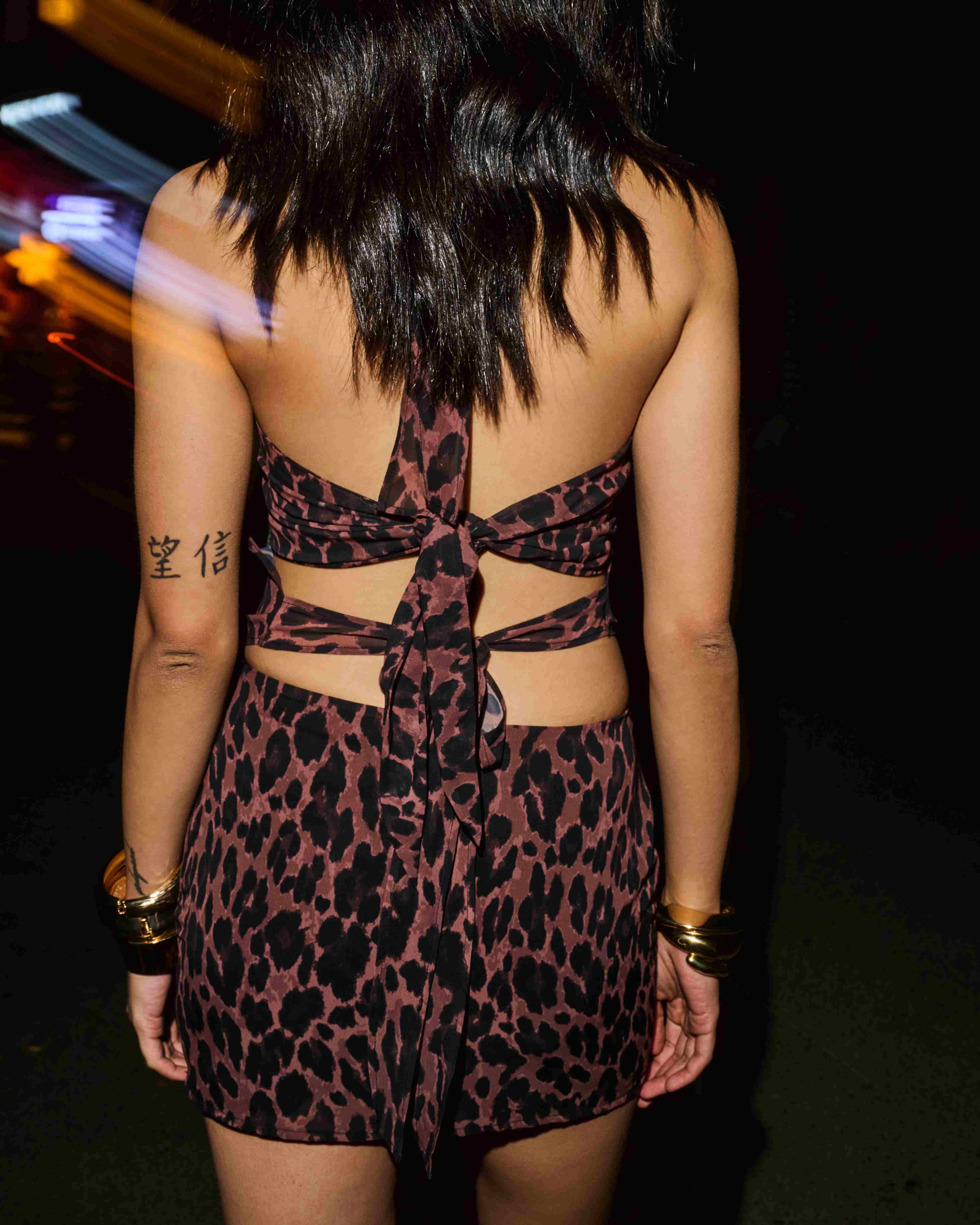 Leopard Rose Embroidered Co-ord Set - Image 3