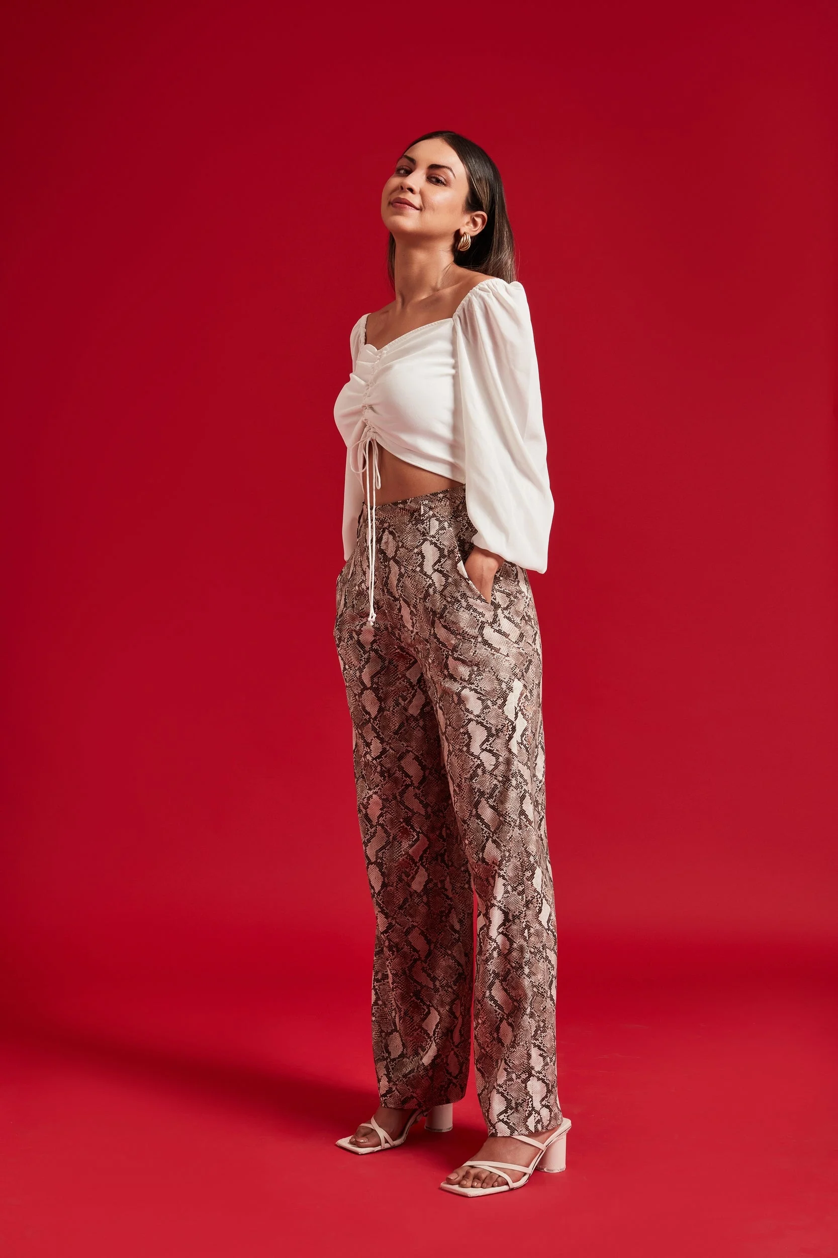 Long Sleeve Front Rushed Tunnel Top - Image 3