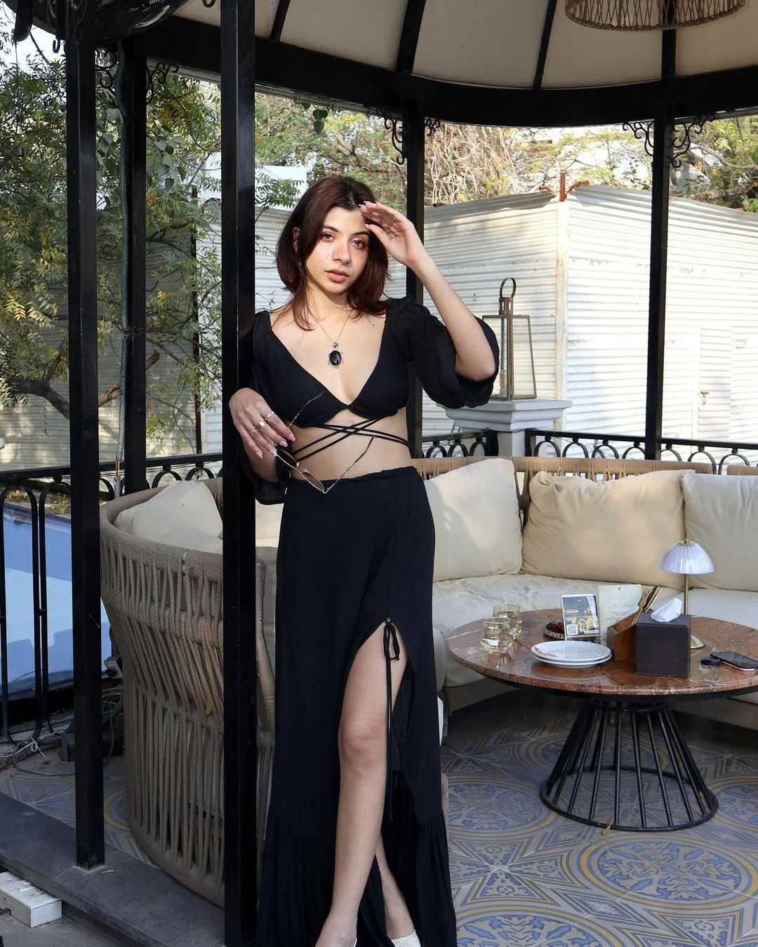 Maxi Skirt with Drawstring Detail - Image 3
