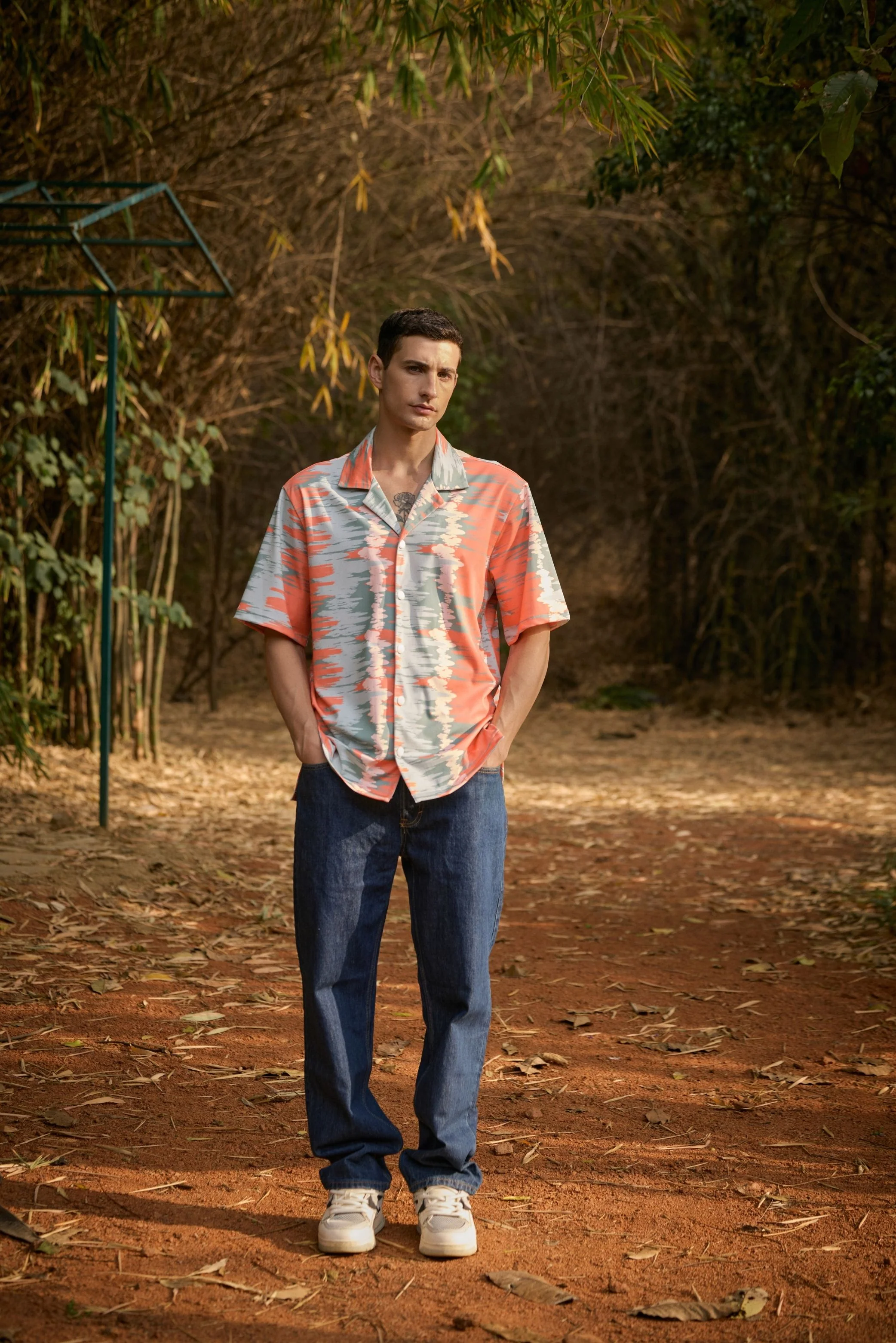 Men's Abstract Print Shirt - Image 4