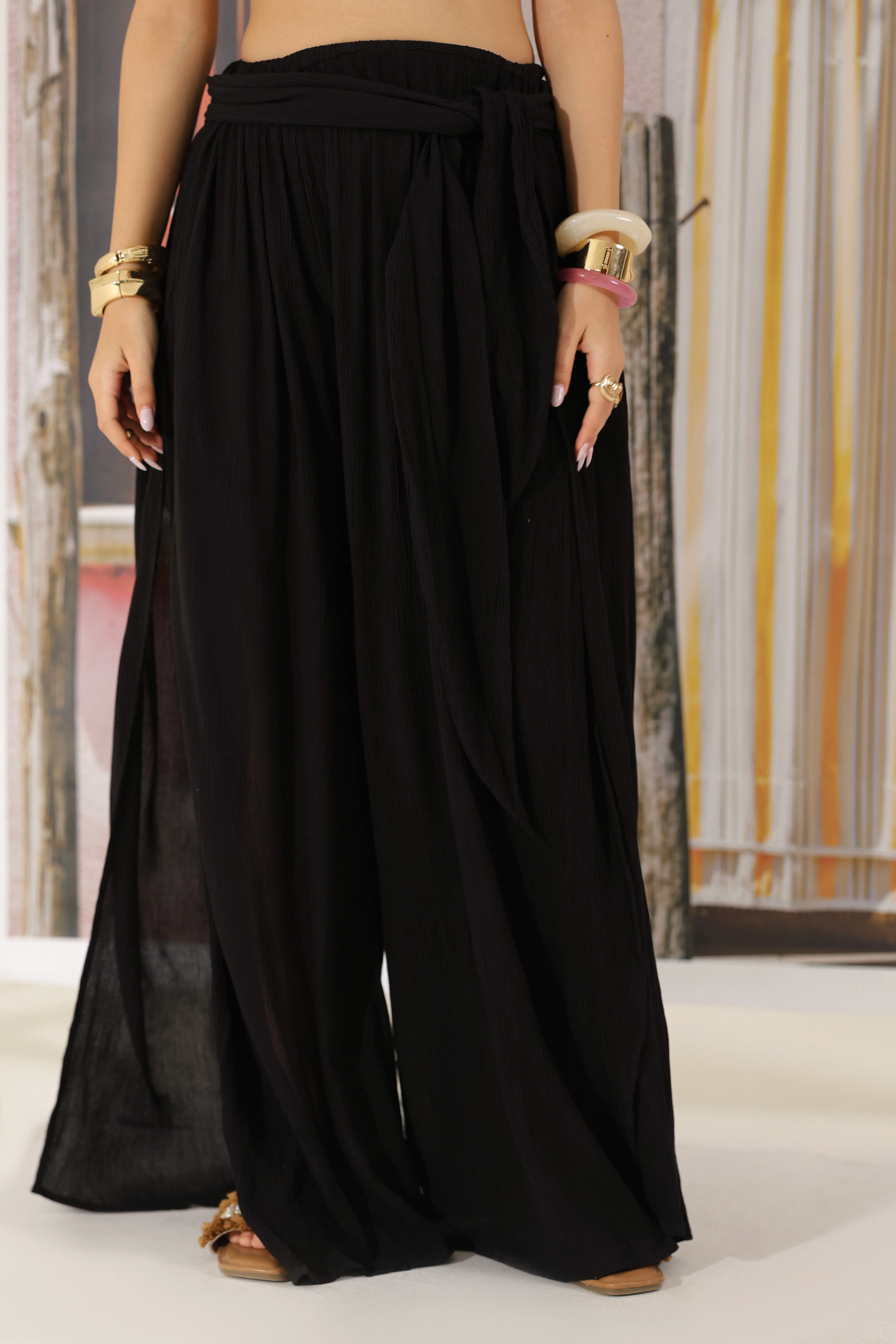 Noir Flared Pants - Image 2