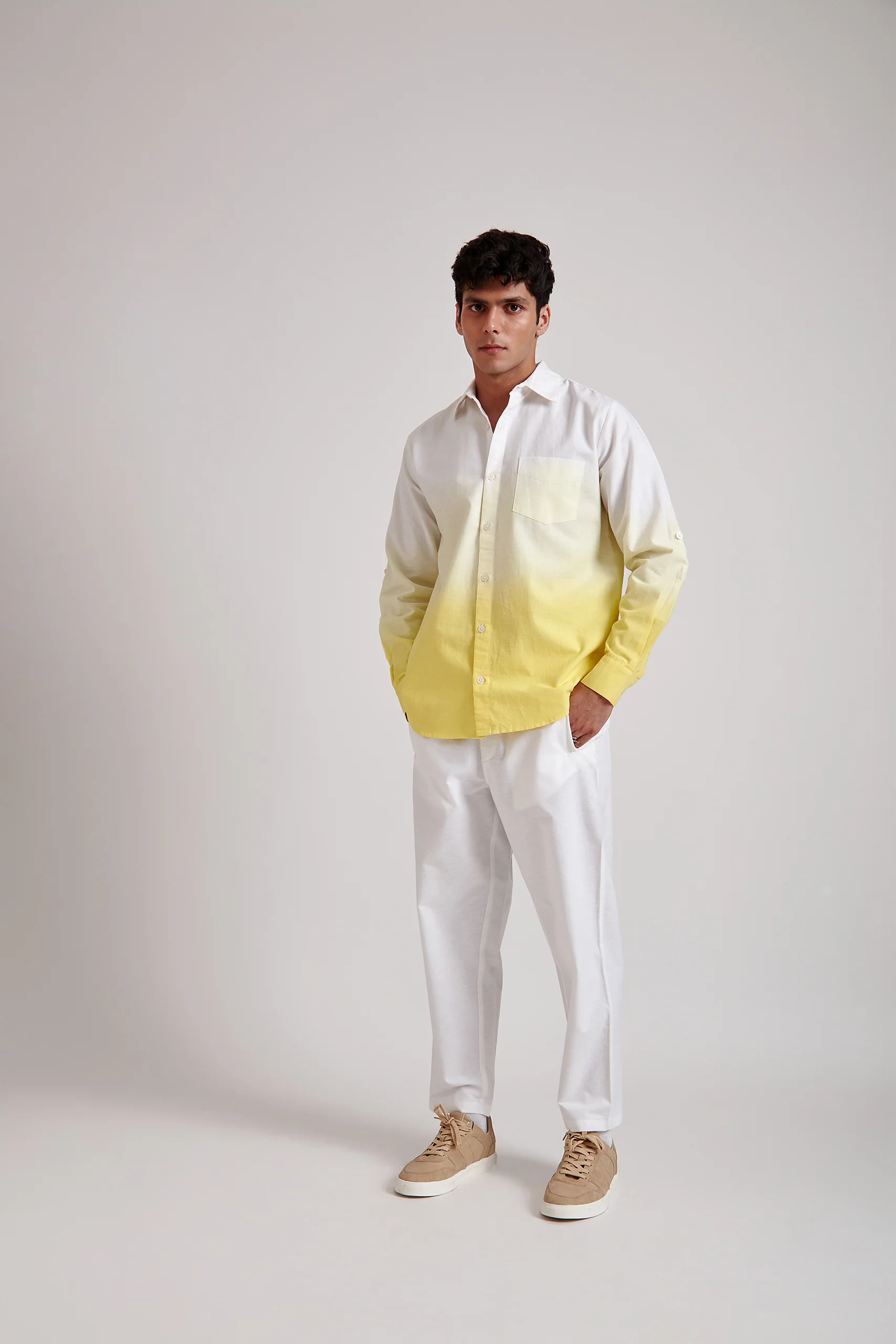Ombre Shirt- Yellow - Image 3