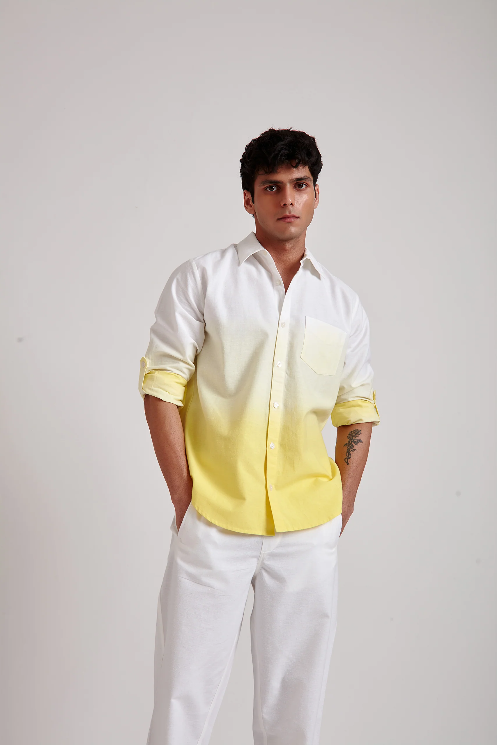 Ombre Shirt and Trouser Set - Image 3