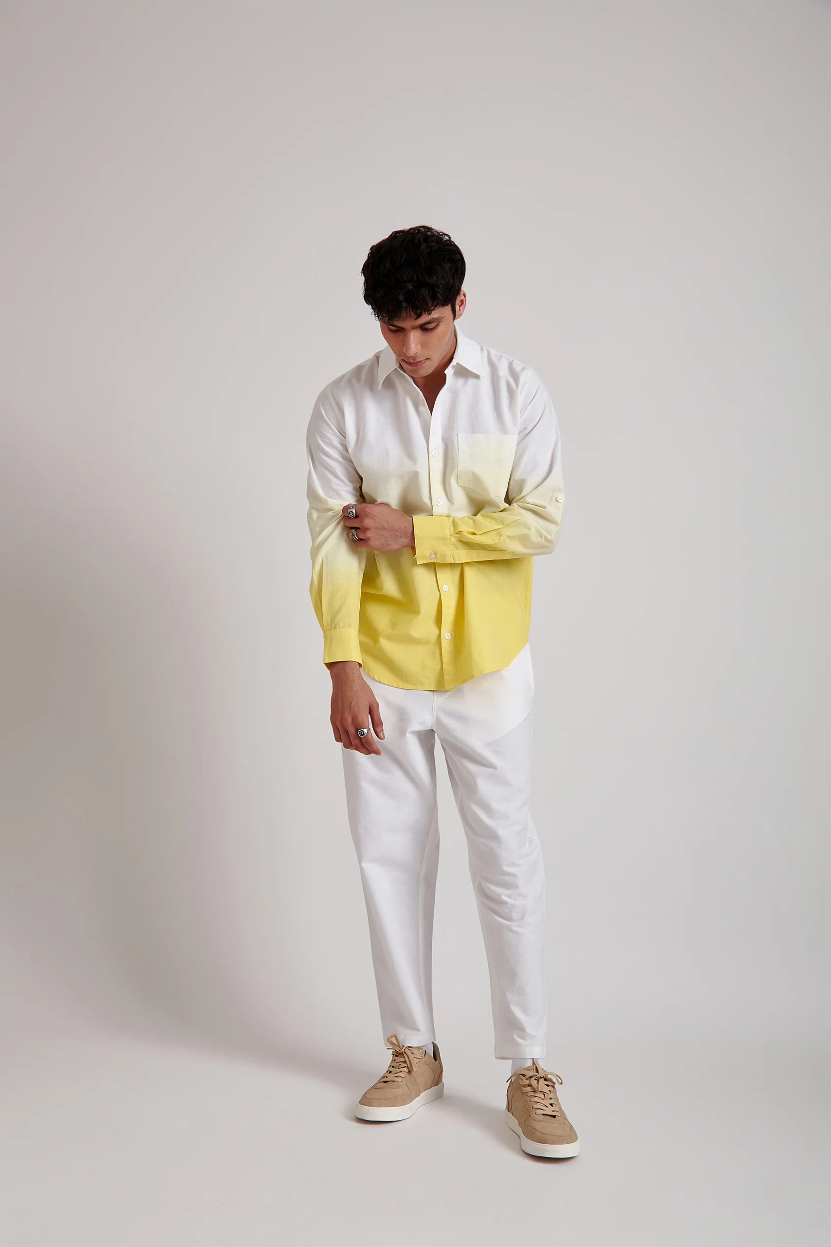 Ombre Shirt and Trouser Set - Image 4