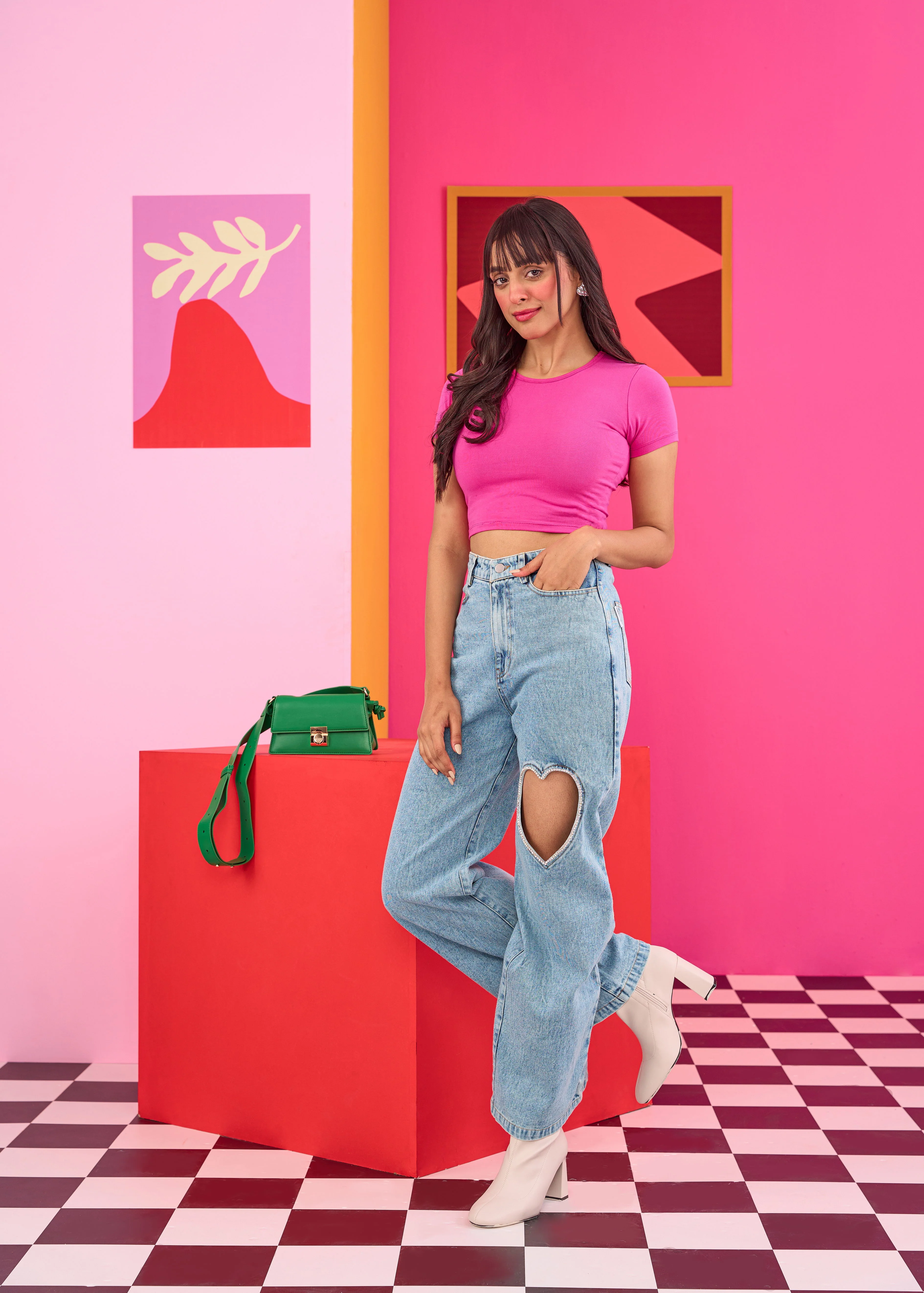 Emily in Paris: Pink Baby Tee - Image 6