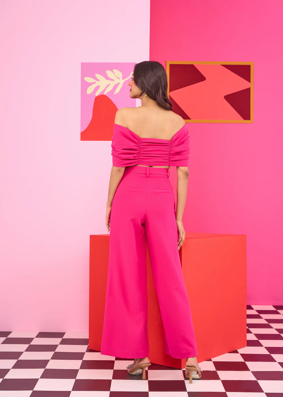 Emily in Paris: Pink Bow Top and Trouser Set - Image 4