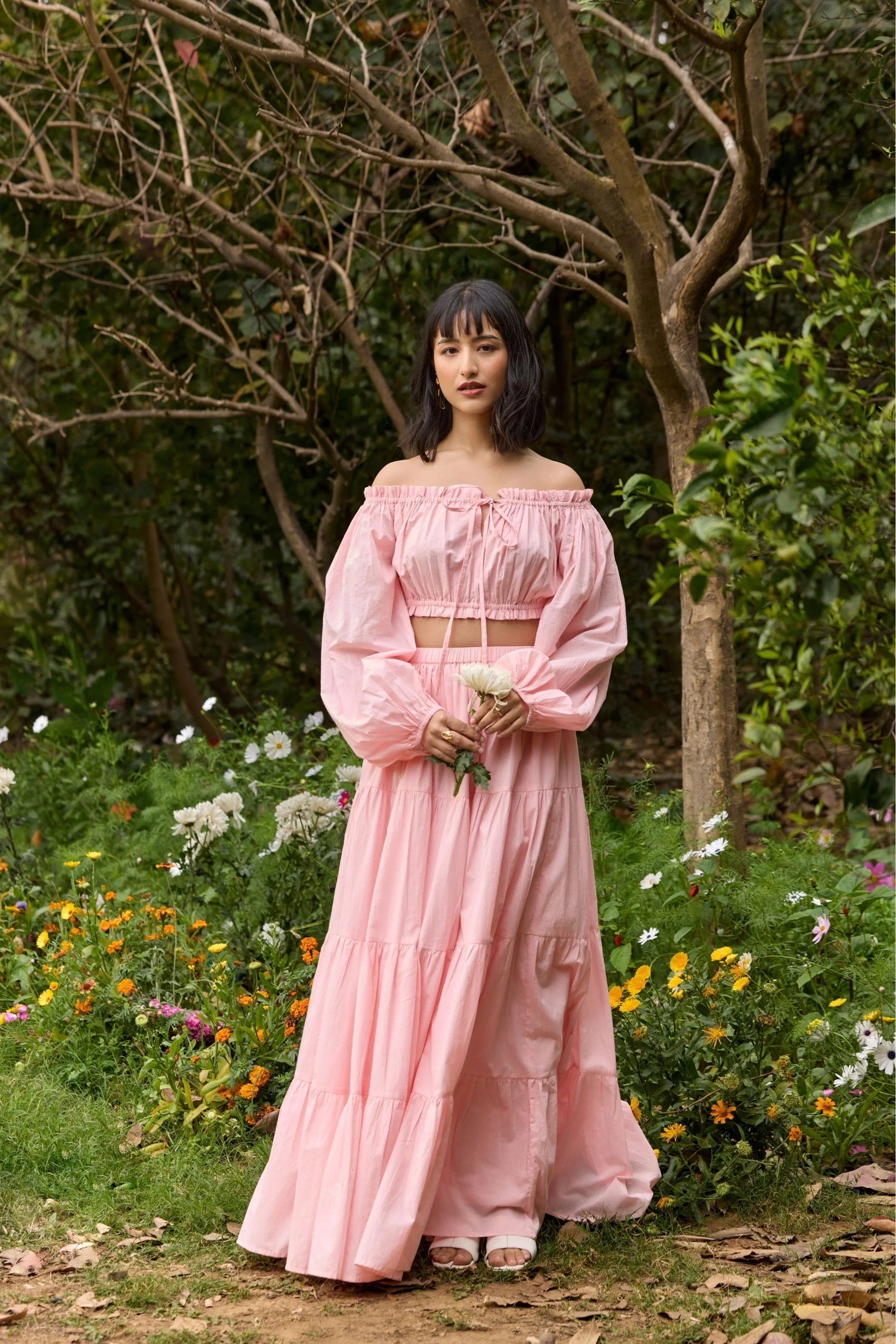 Pink Off-Shoulder Crop Top - Image 4