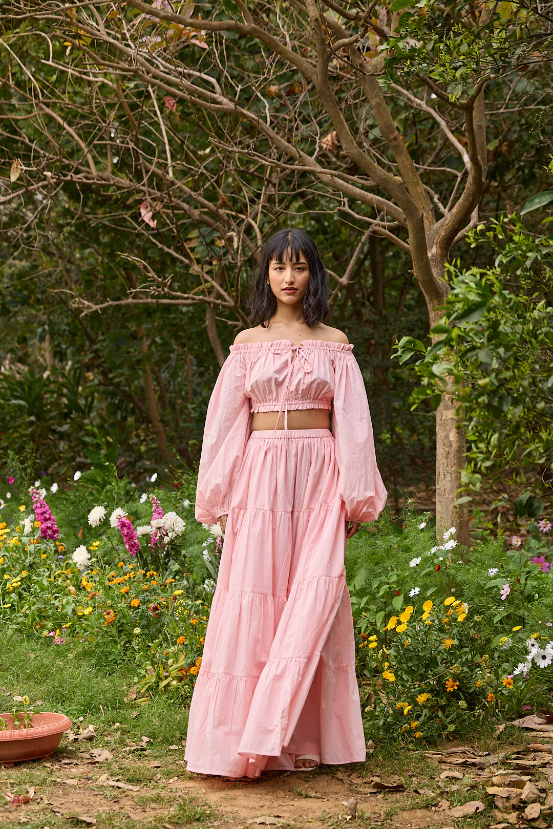 Pink Off-Shoulder Co-ord Set - Image 3
