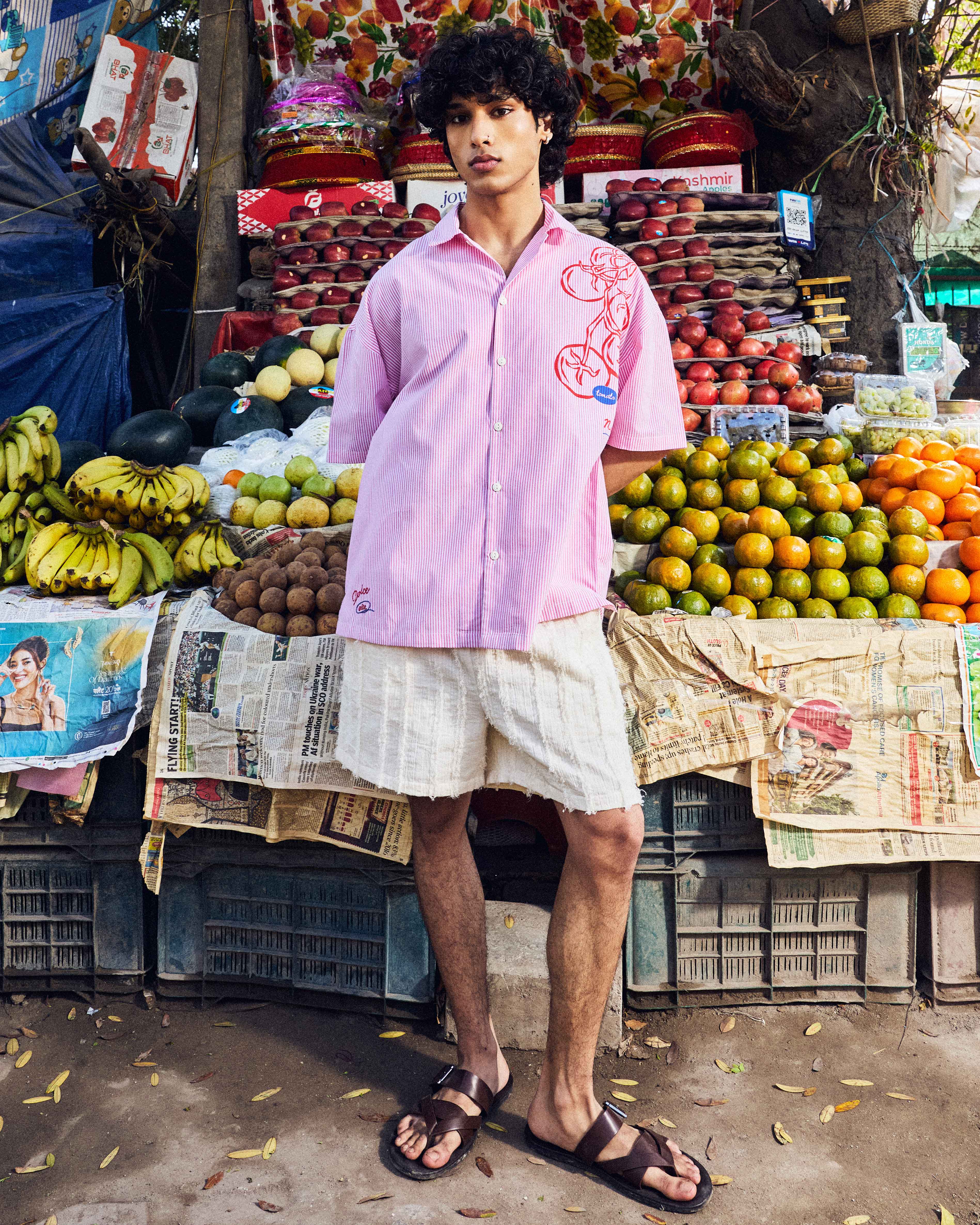 Pomodoro Stripe Resort Shirt - Image 3