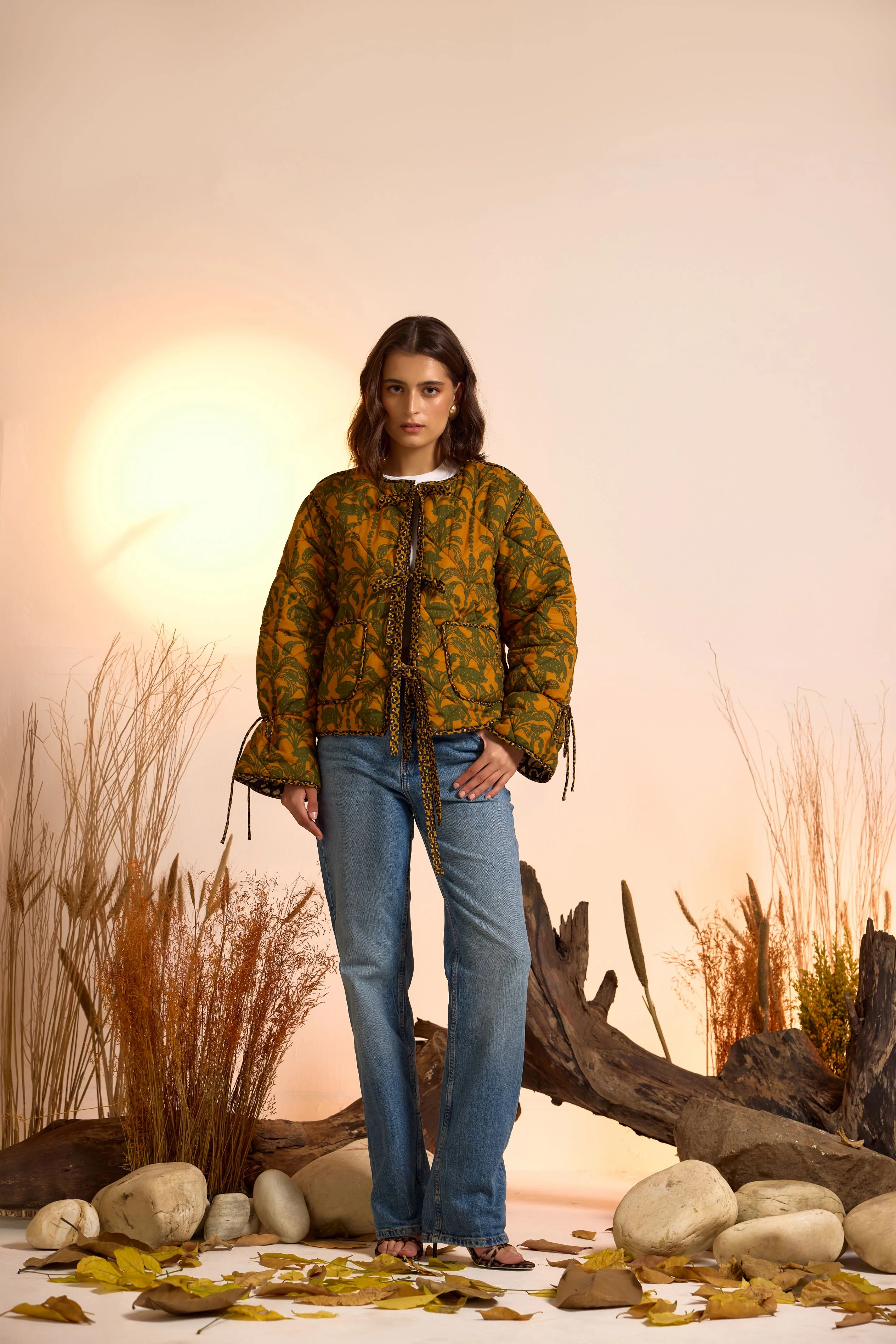 Printed Reversible Quilted Jacket - Image 3