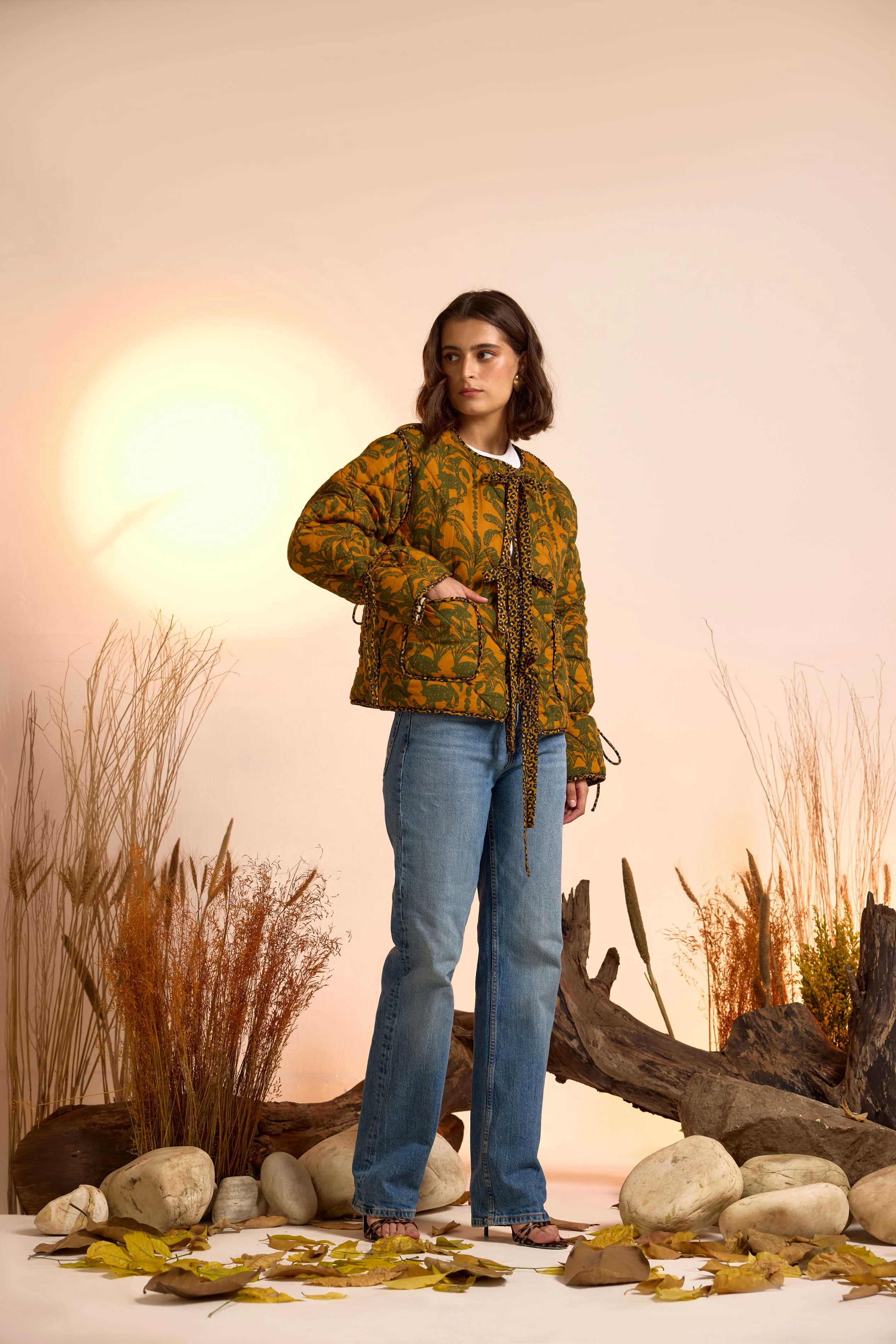 Printed Reversible Quilted Jacket - Image 4