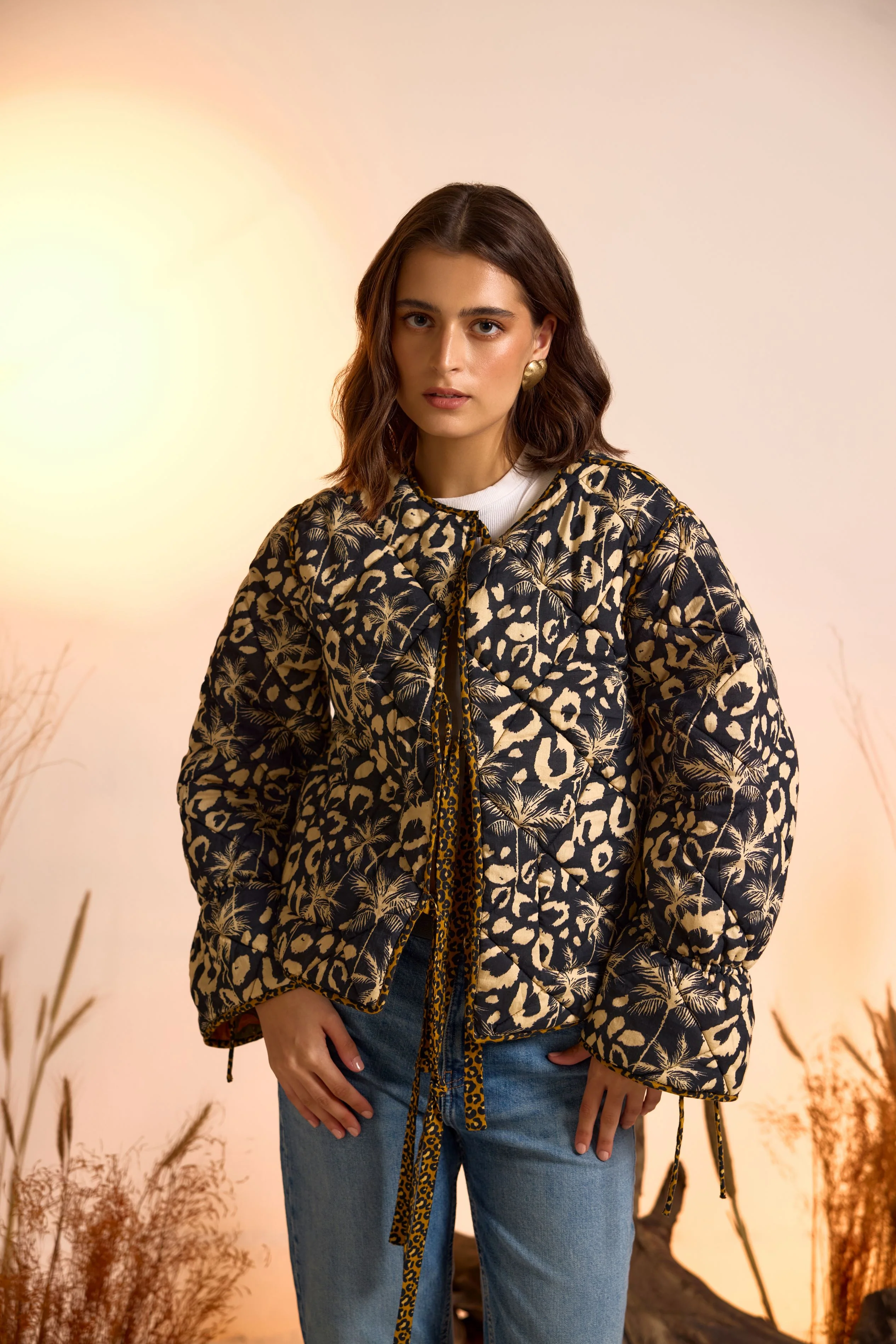 Printed Reversible Quilted Jacket - Image 6
