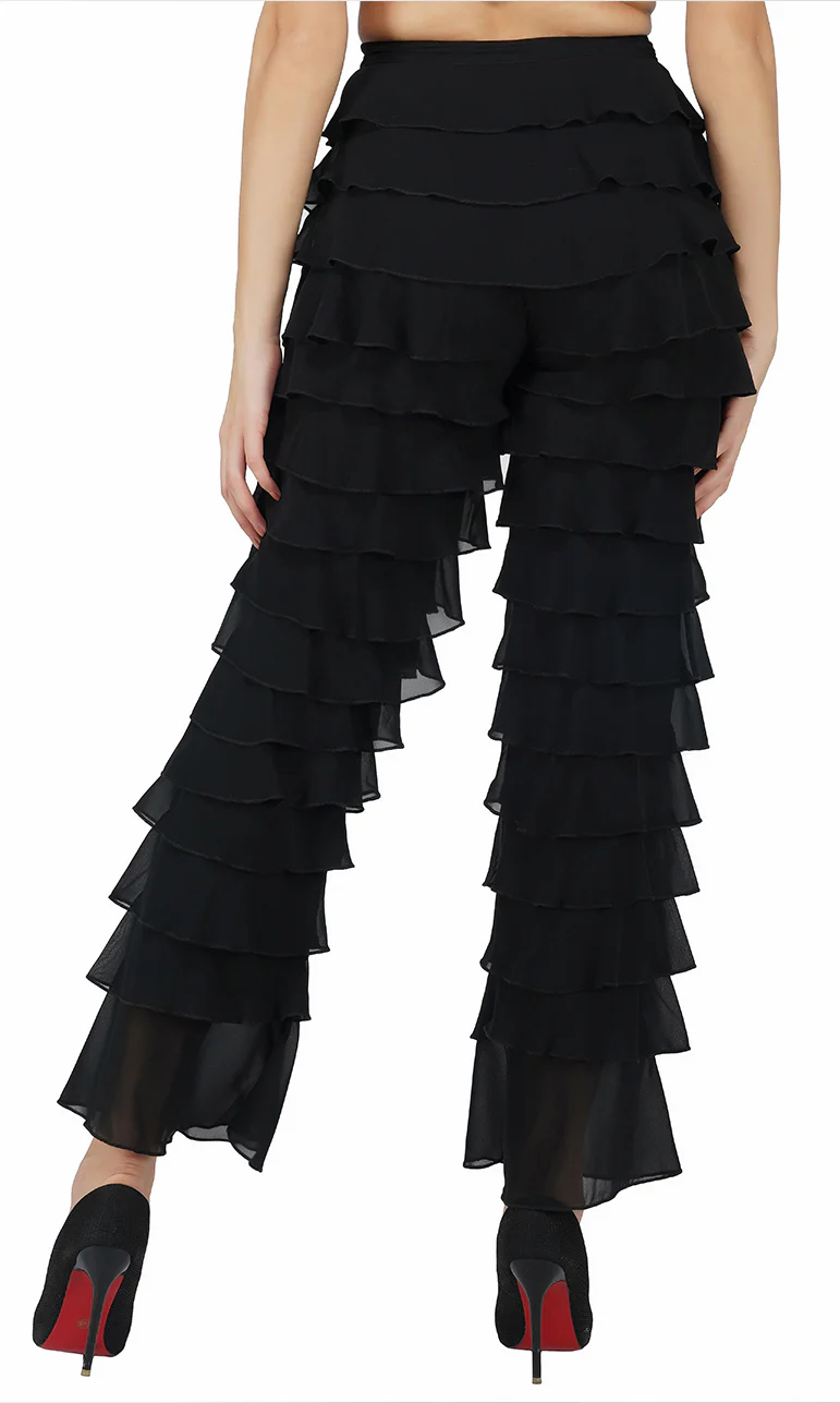 Ruffled Crop Top and Pant Set - Image 6
