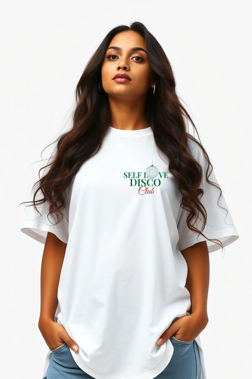 Self Love Disco Club Oversized T-shirt - Image 4