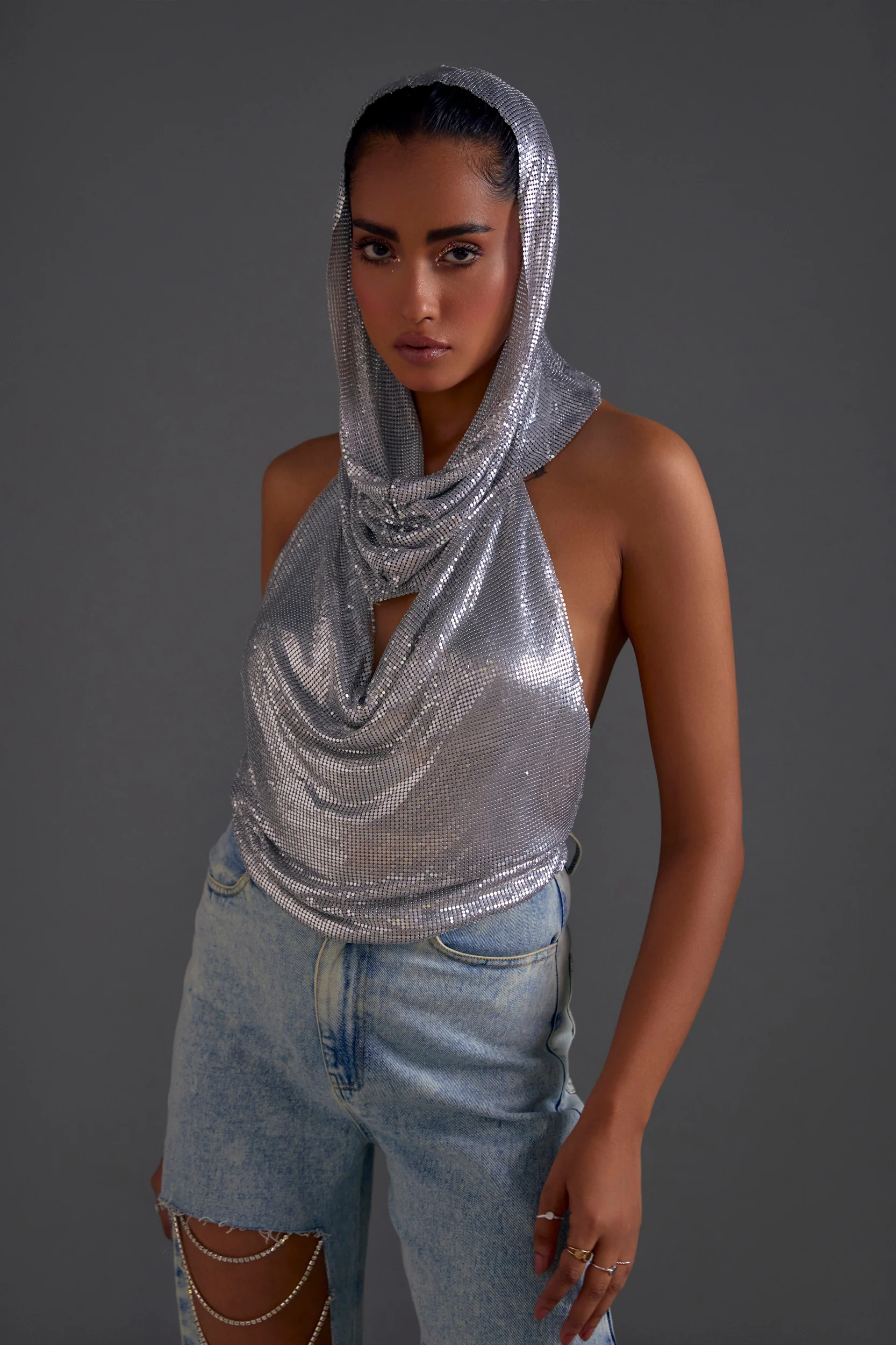 Silver Chainmail Top - Image 5