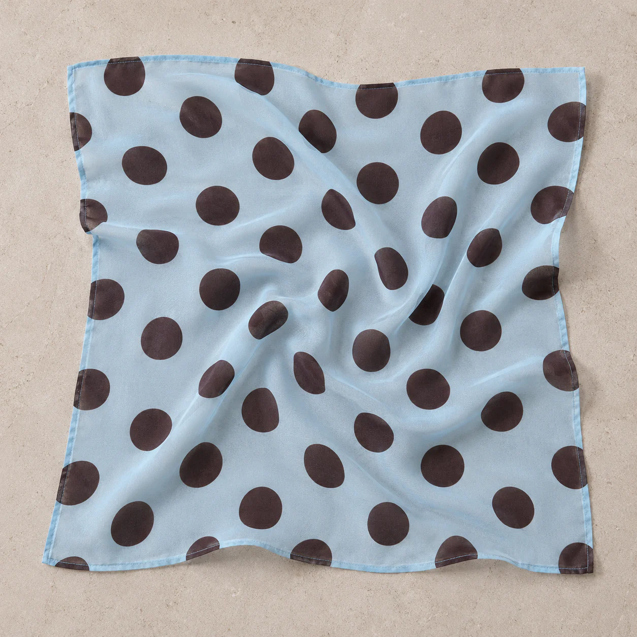 Sky Mocha Polka Scarf - Image 3