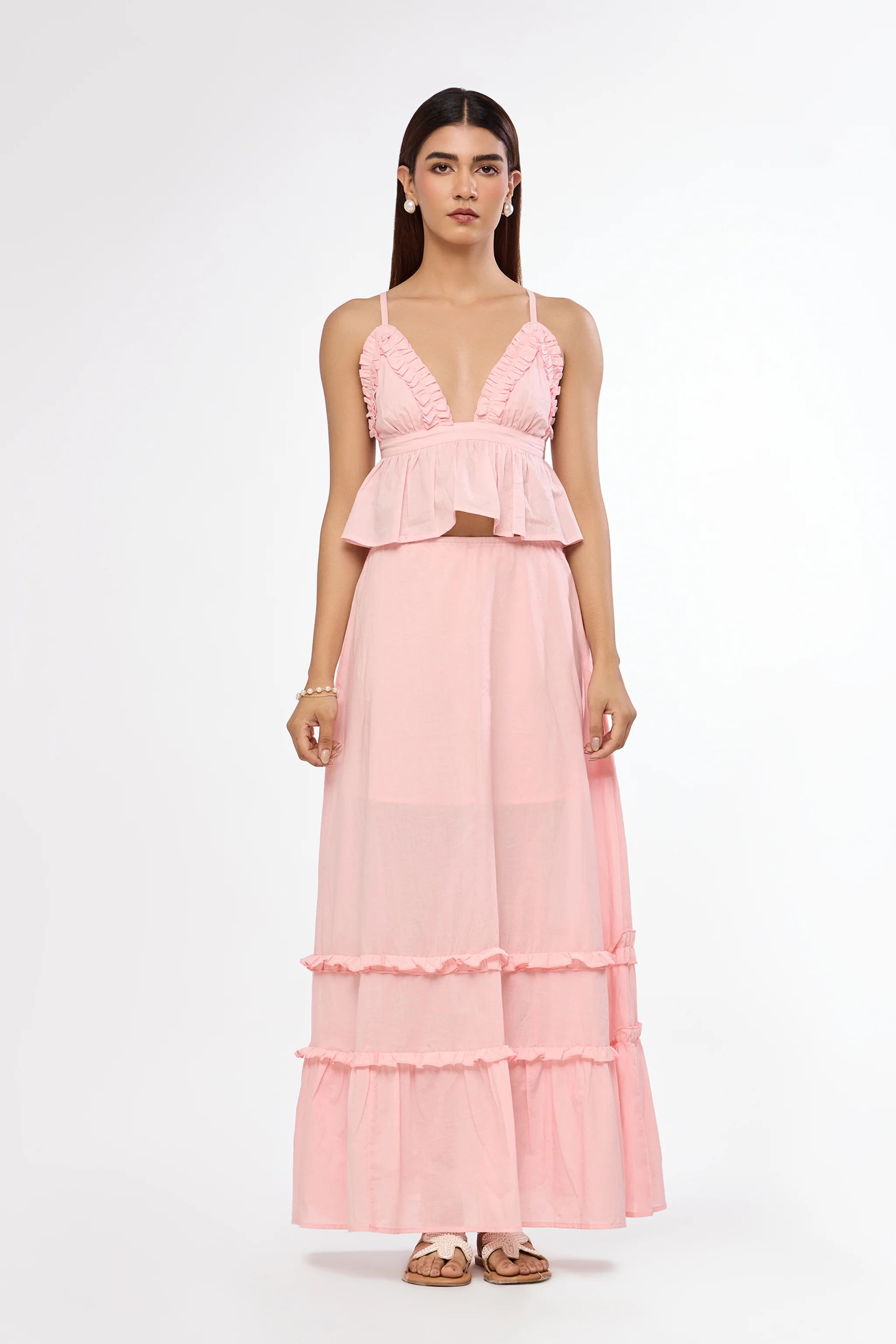 Soft Pink Breeze Ruffle Top - Image 2