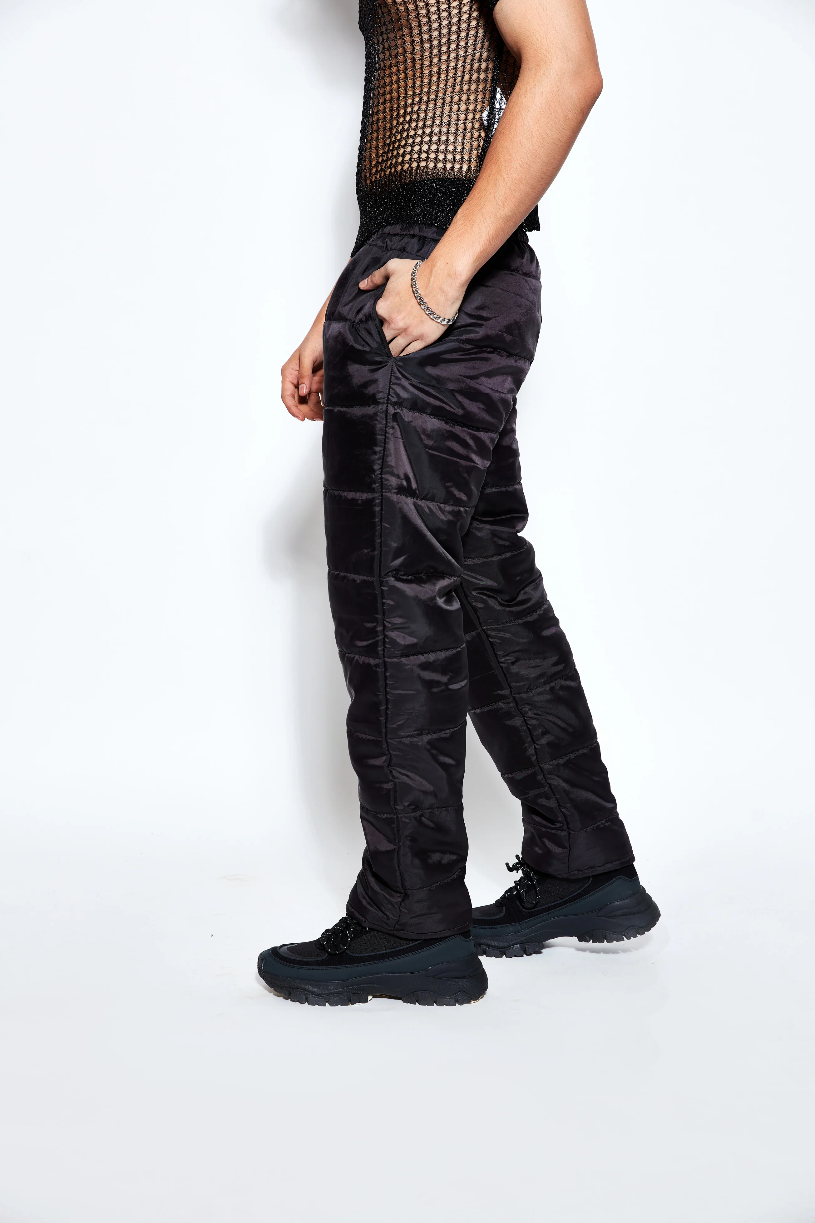 Unisex Puffer Pants- Black - Image 3