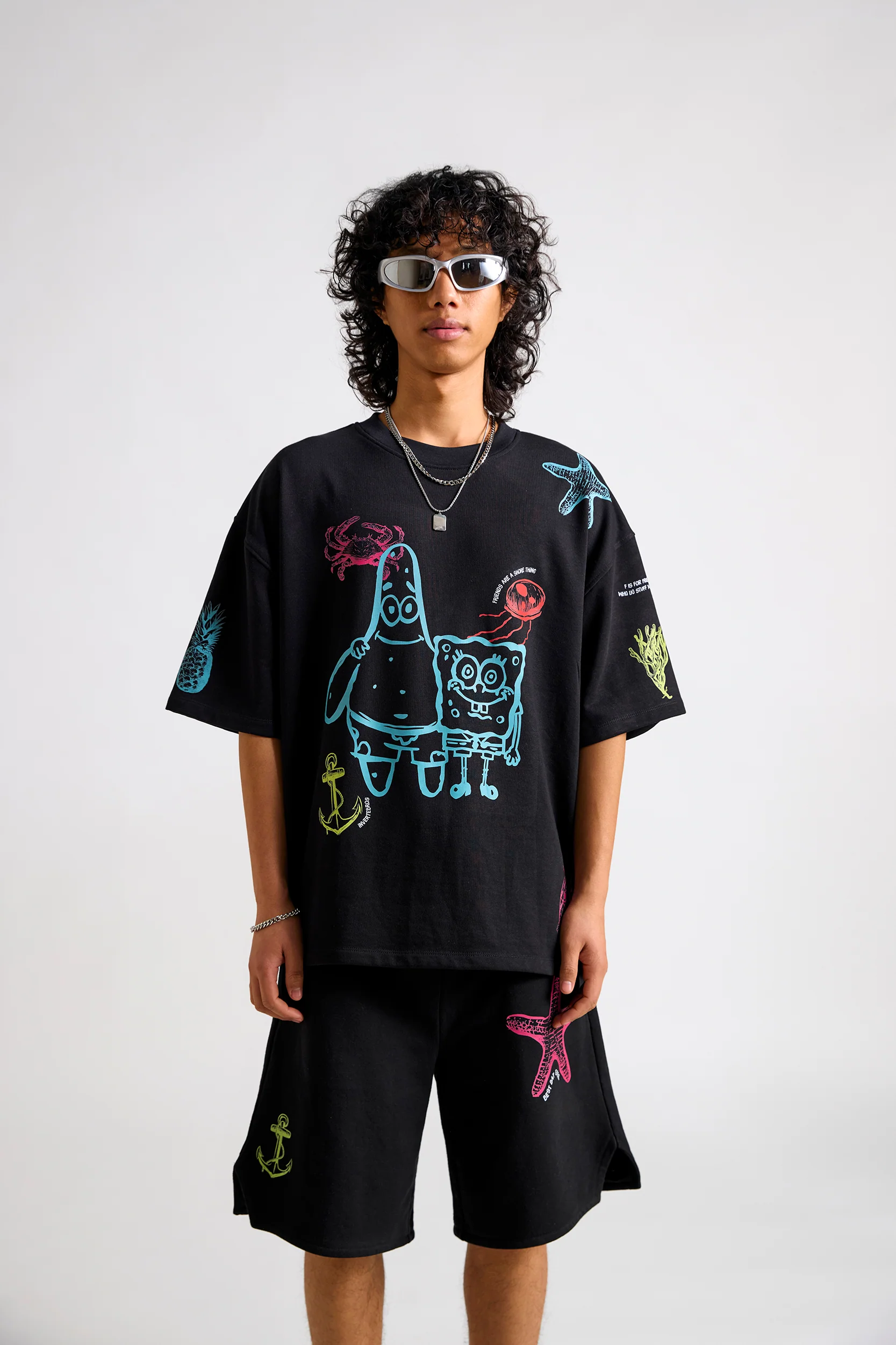 Spongebob:Best Day Ever Men's Oversized T-shirt