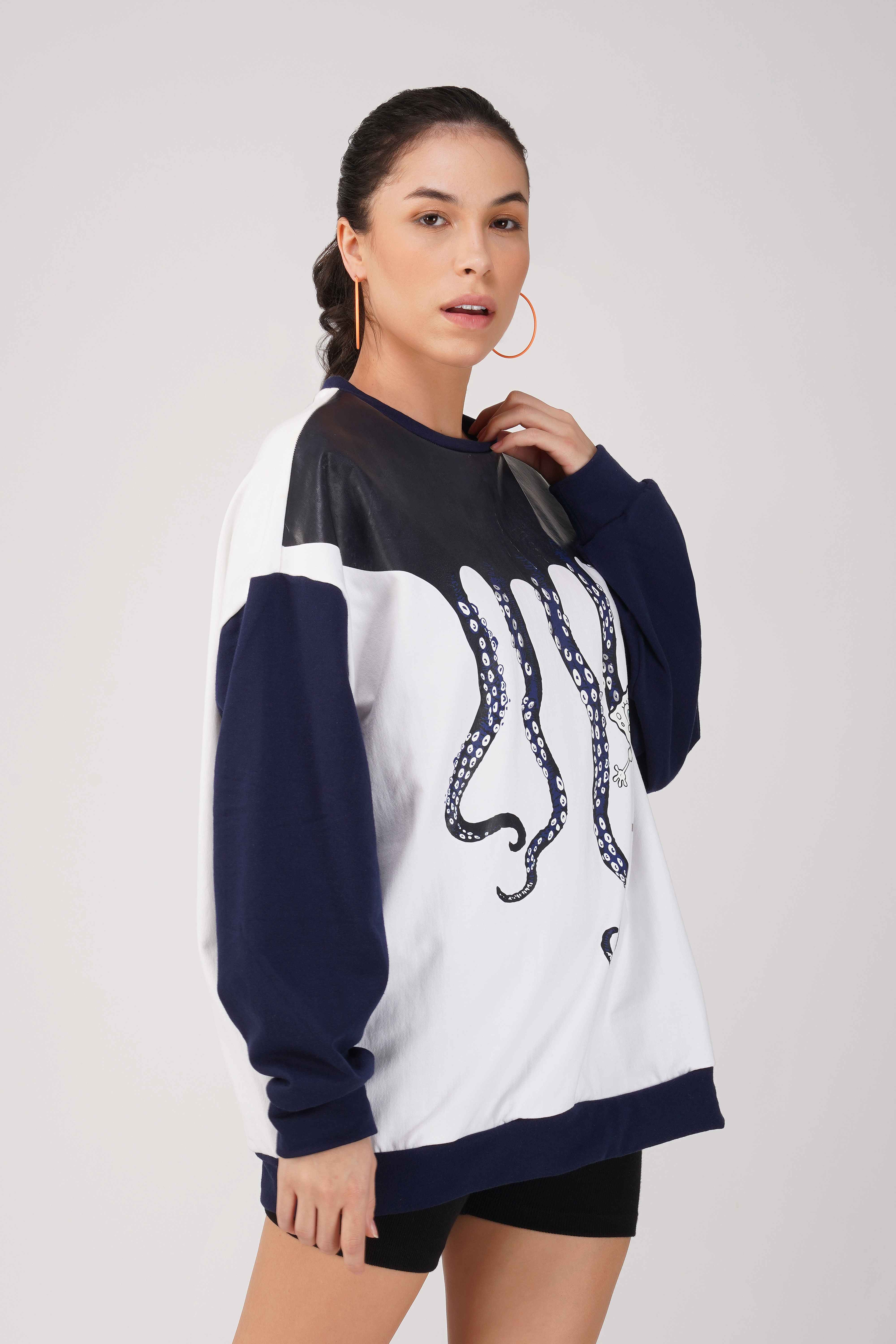 SpongeBob: Day with Squidward Oversized Sweatshirt - Image 2