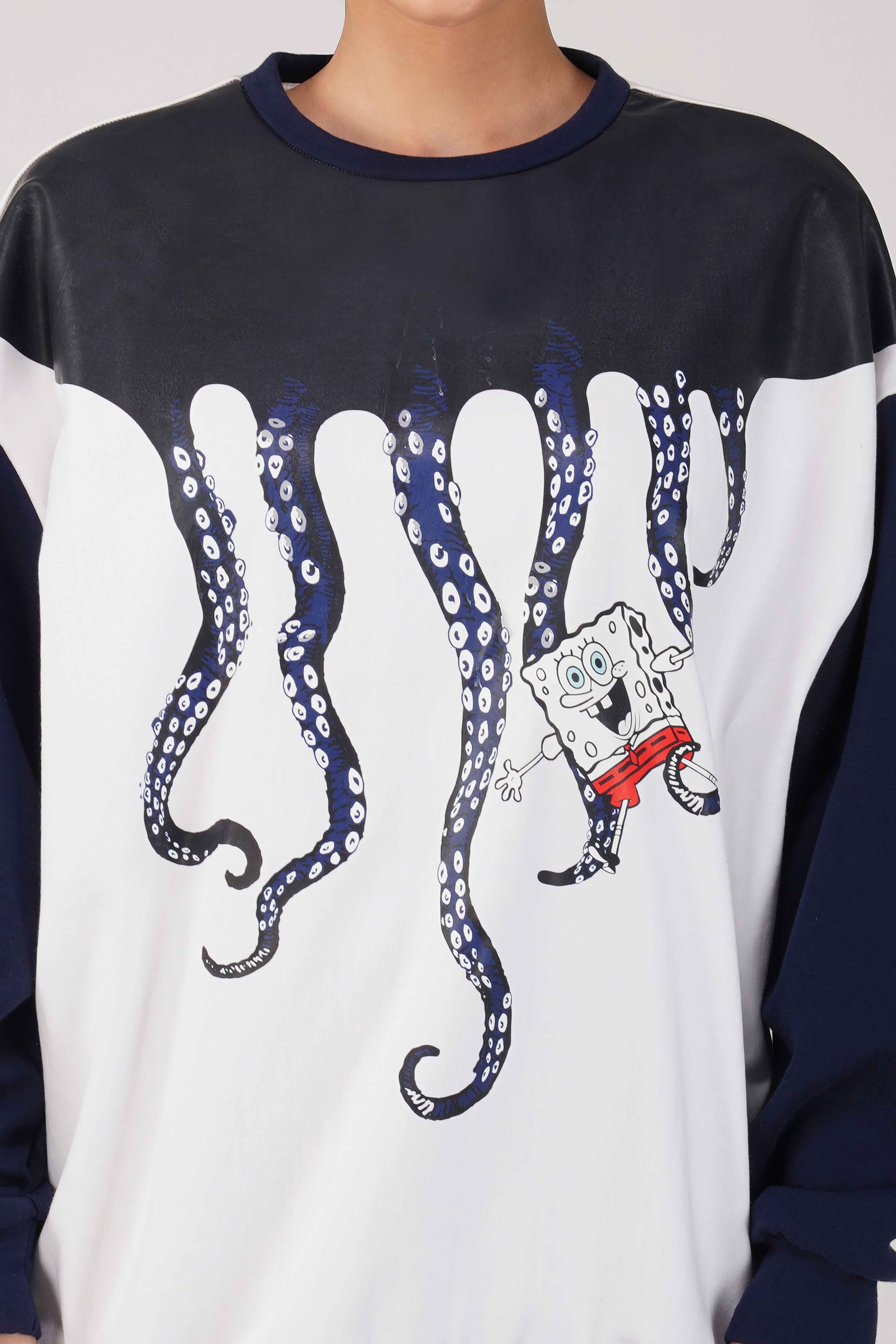 SpongeBob: Day with Squidward Oversized Sweatshirt - Image 5