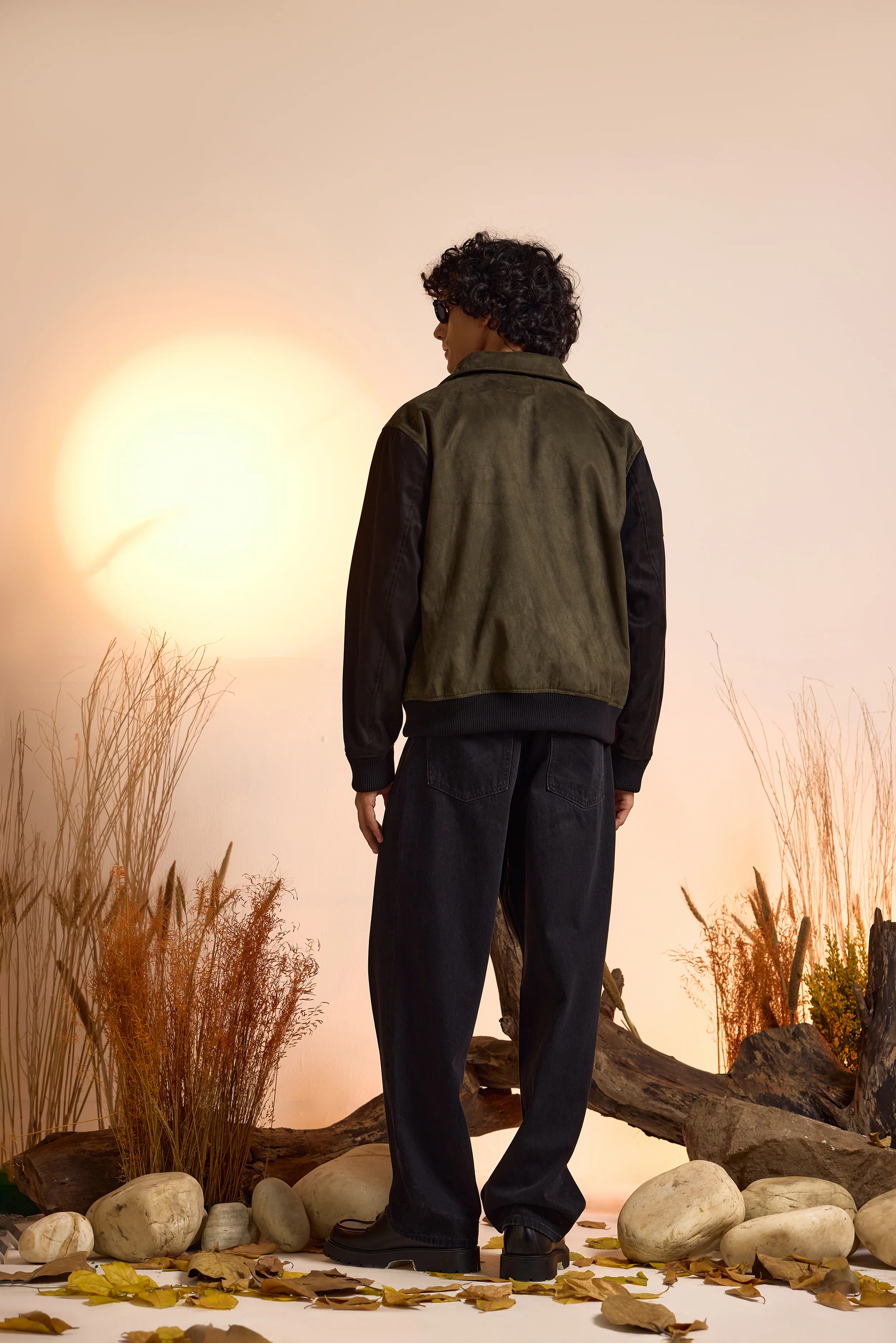 Spongebob: Embellished Suede Bomber Jacket - Image 3