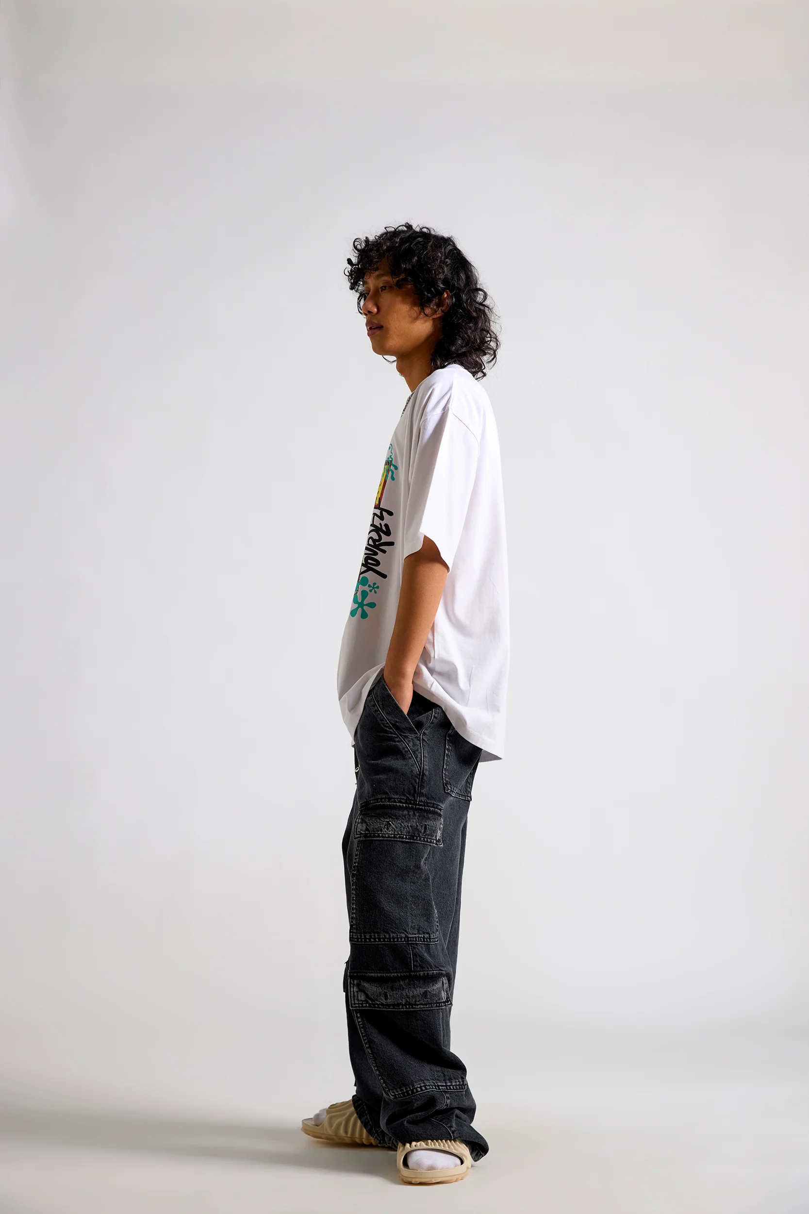 Spongebob:Express Yourself Men's Oversized T-shirt - Image 3