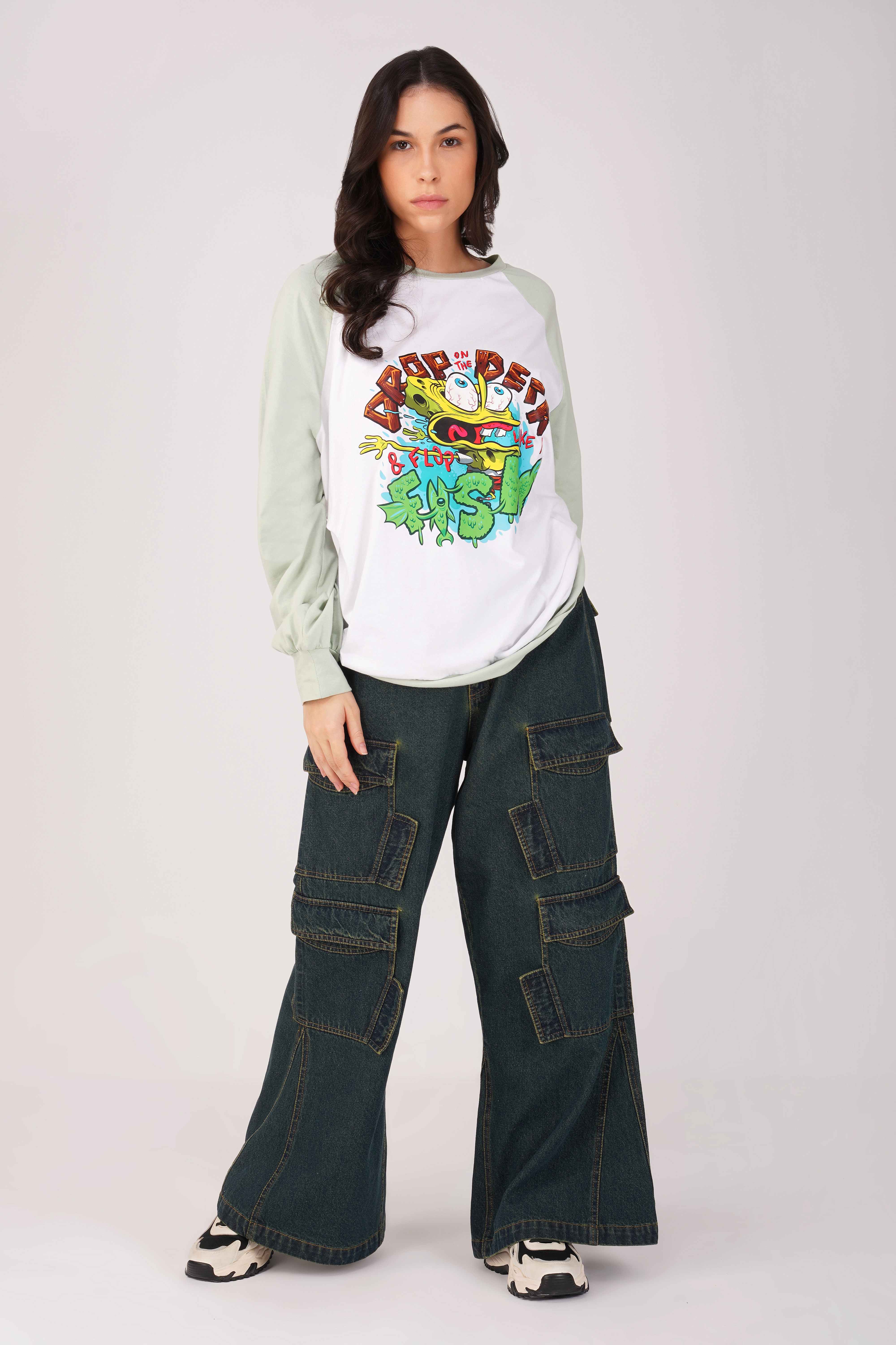 SpongeBob: Flop Like a Fish T-shirt - Image 2
