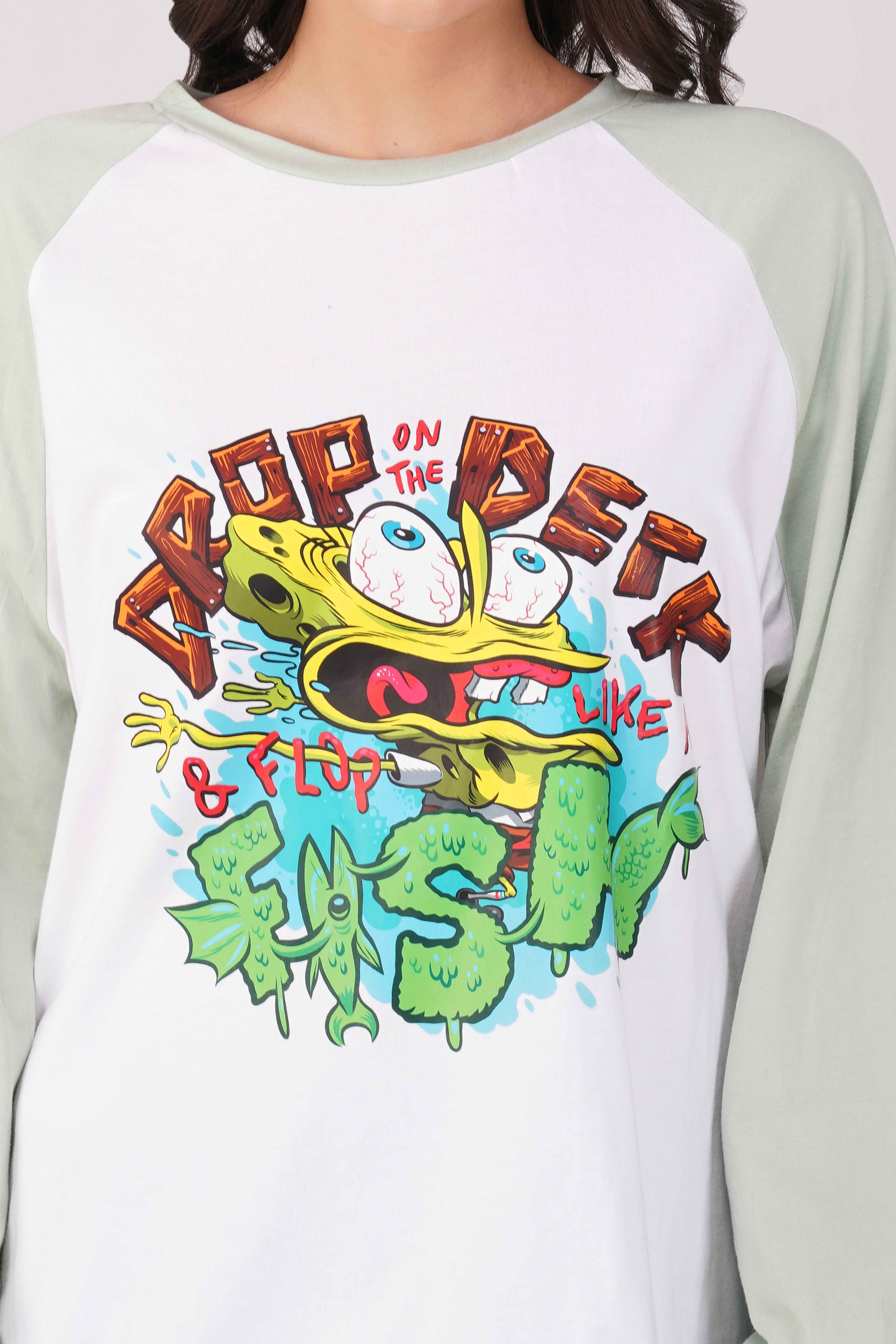 SpongeBob: Flop Like a Fish T-shirt - Image 5
