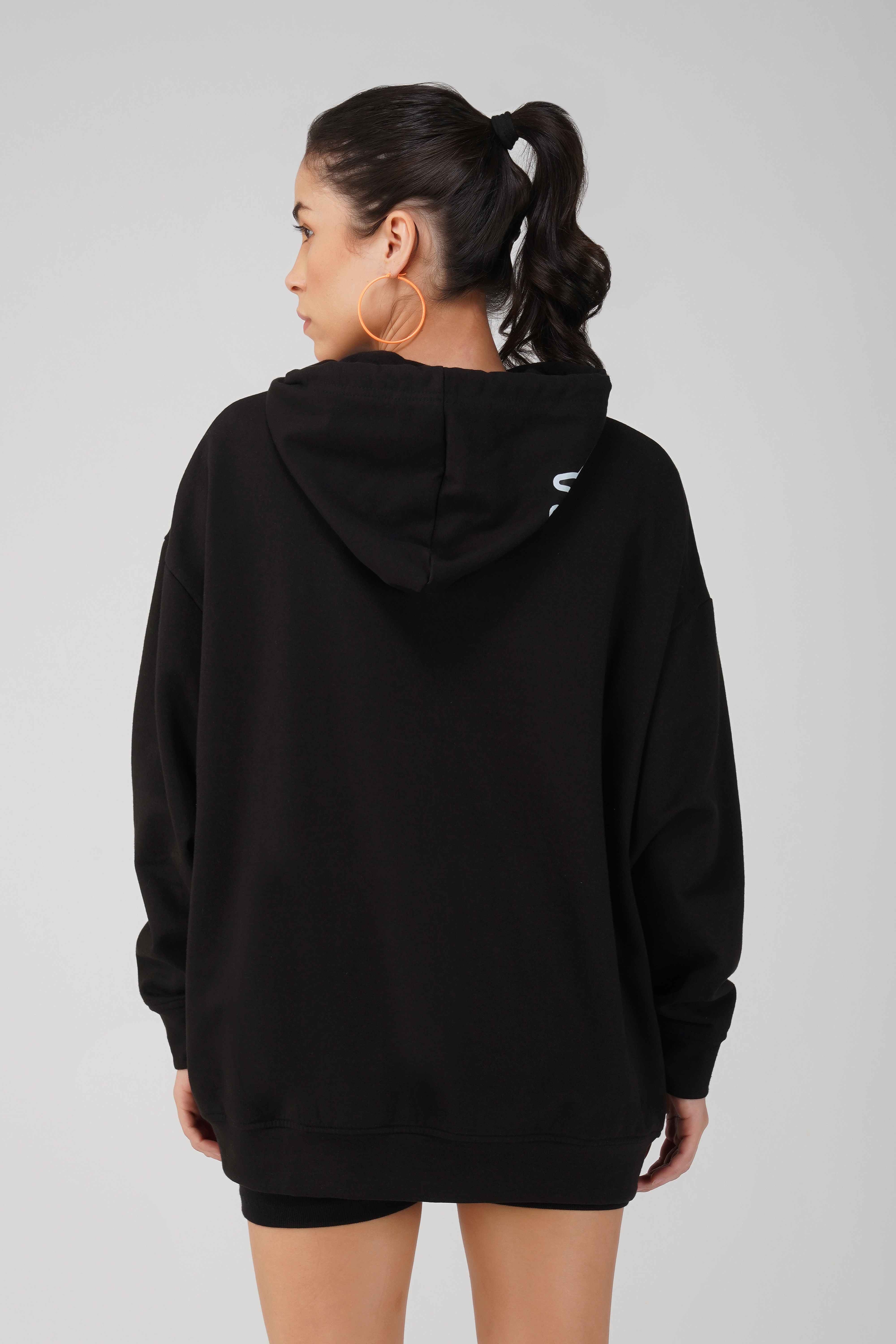 SpongeBob: I Can See You Oversized Hoodie-Black - Image 7