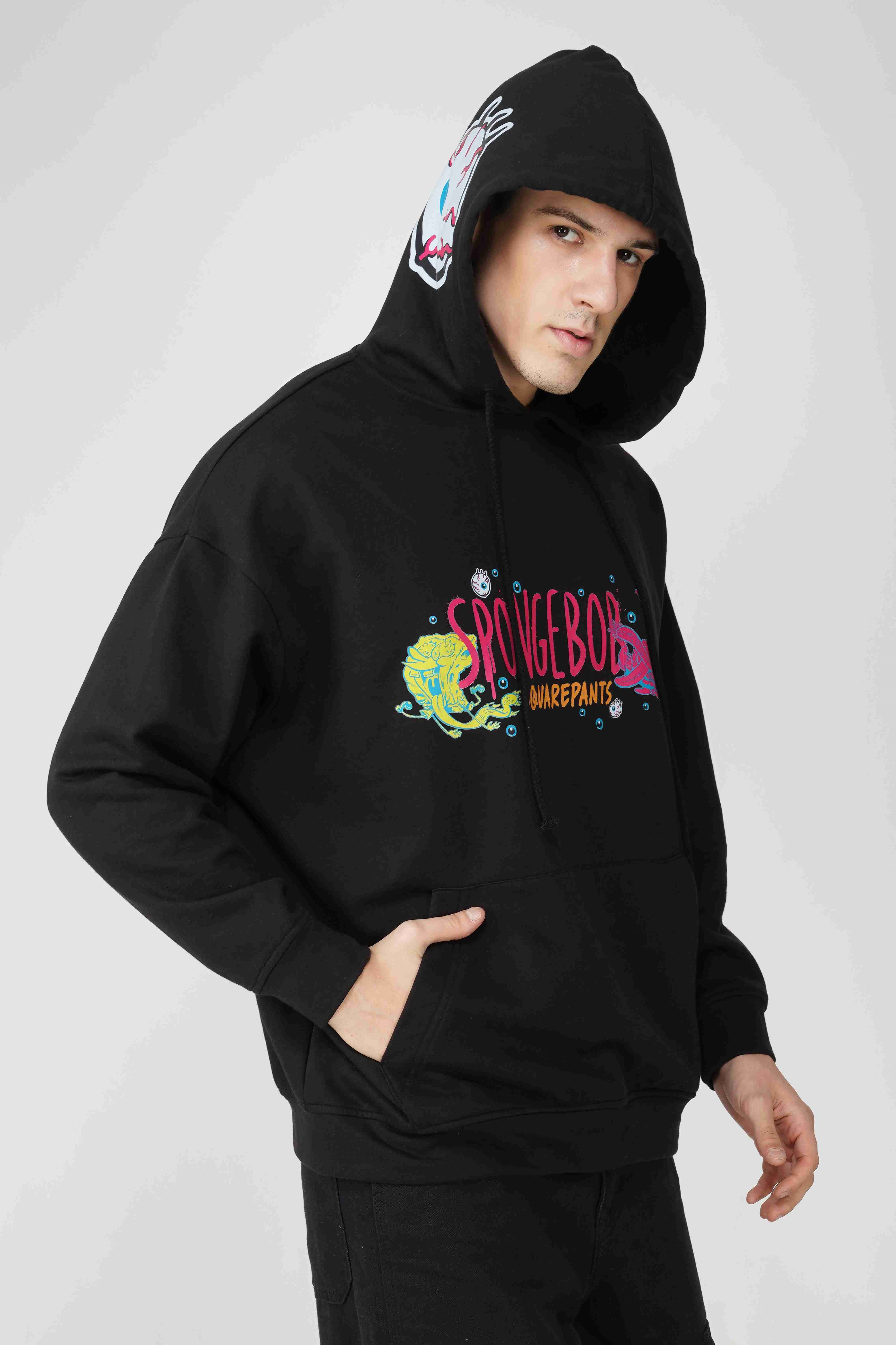 SpongeBob: I Can See You Oversized Men's Hoodie - Image 2