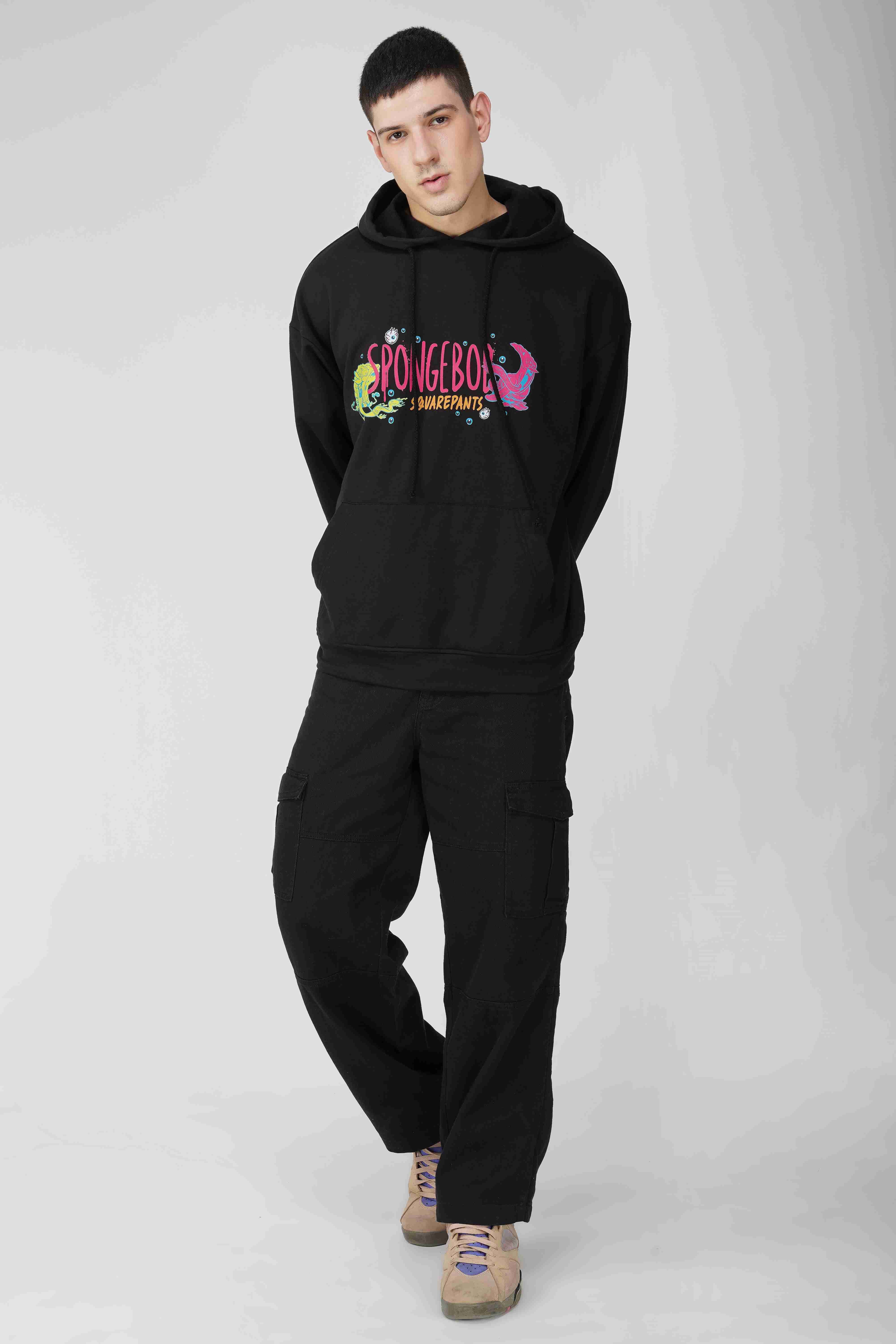 SpongeBob: I Can See You Oversized Men's Hoodie - Image 3