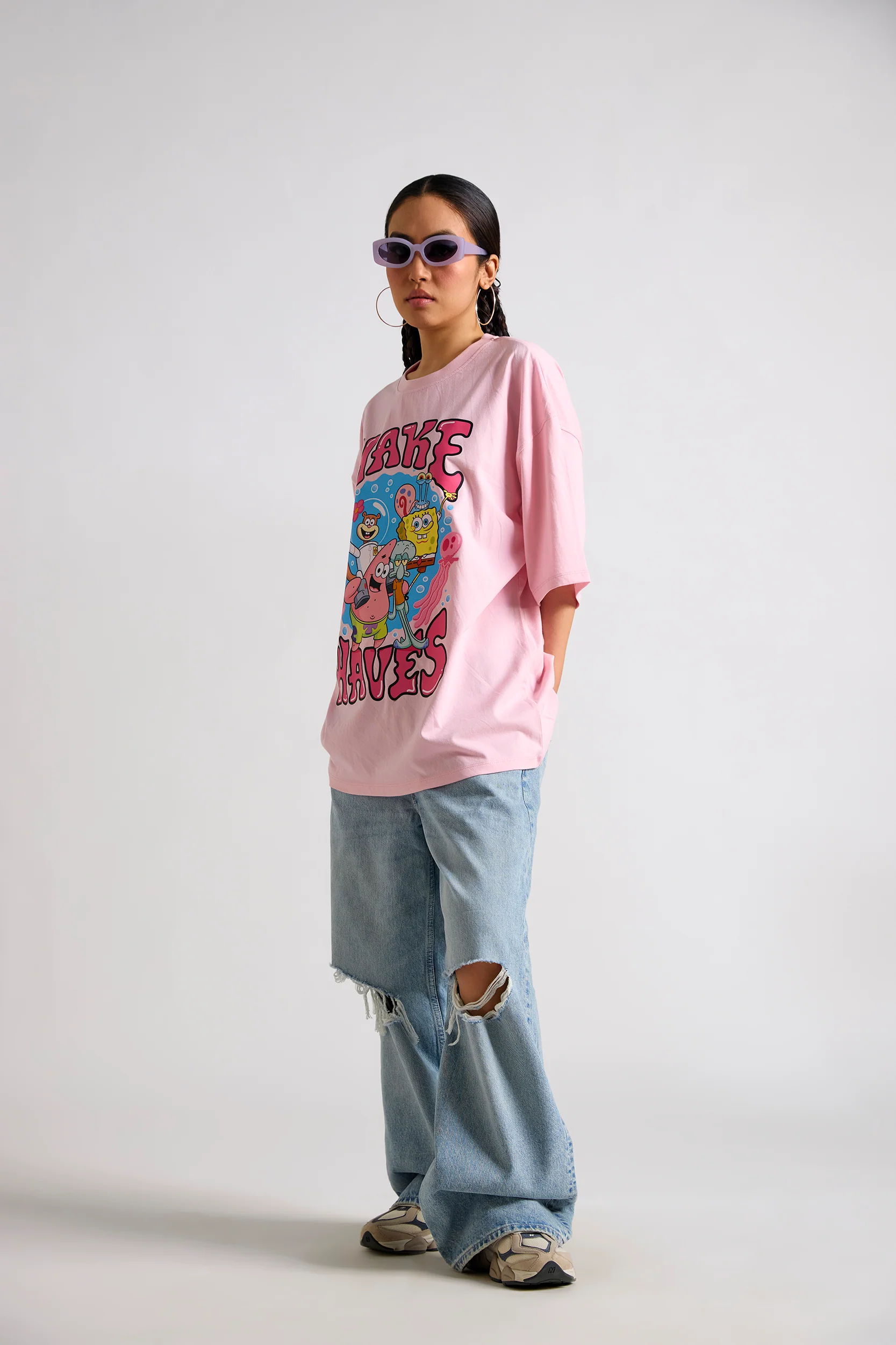 Spongebob:Make Waves Oversized T-shirt - Image 3