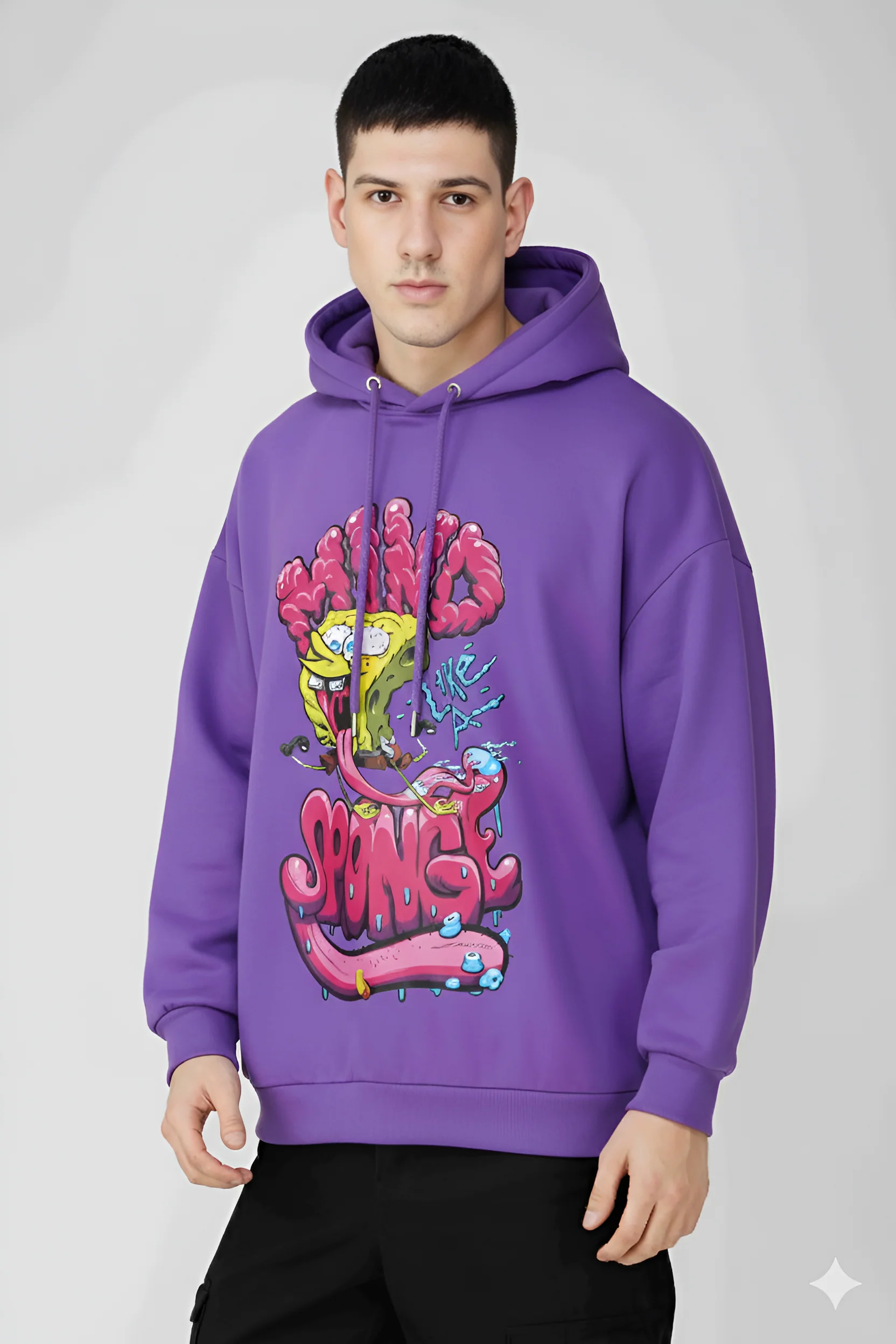 SpongeBob: Mind Like A Sponge Oversized Men's Hoodie
