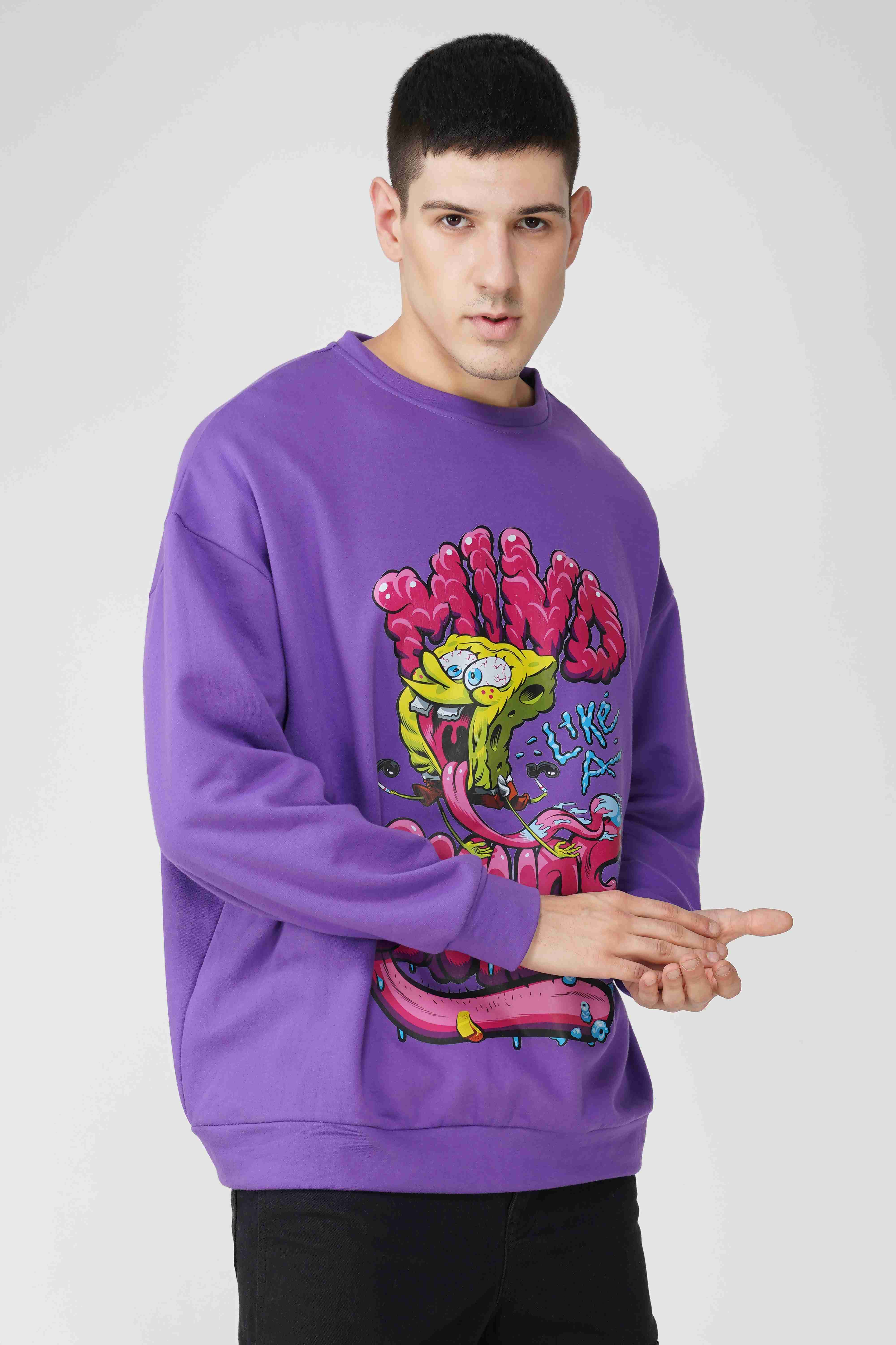 SpongeBob: Mind Like A Sponge Oversized Men's Sweatshirt - Image 3