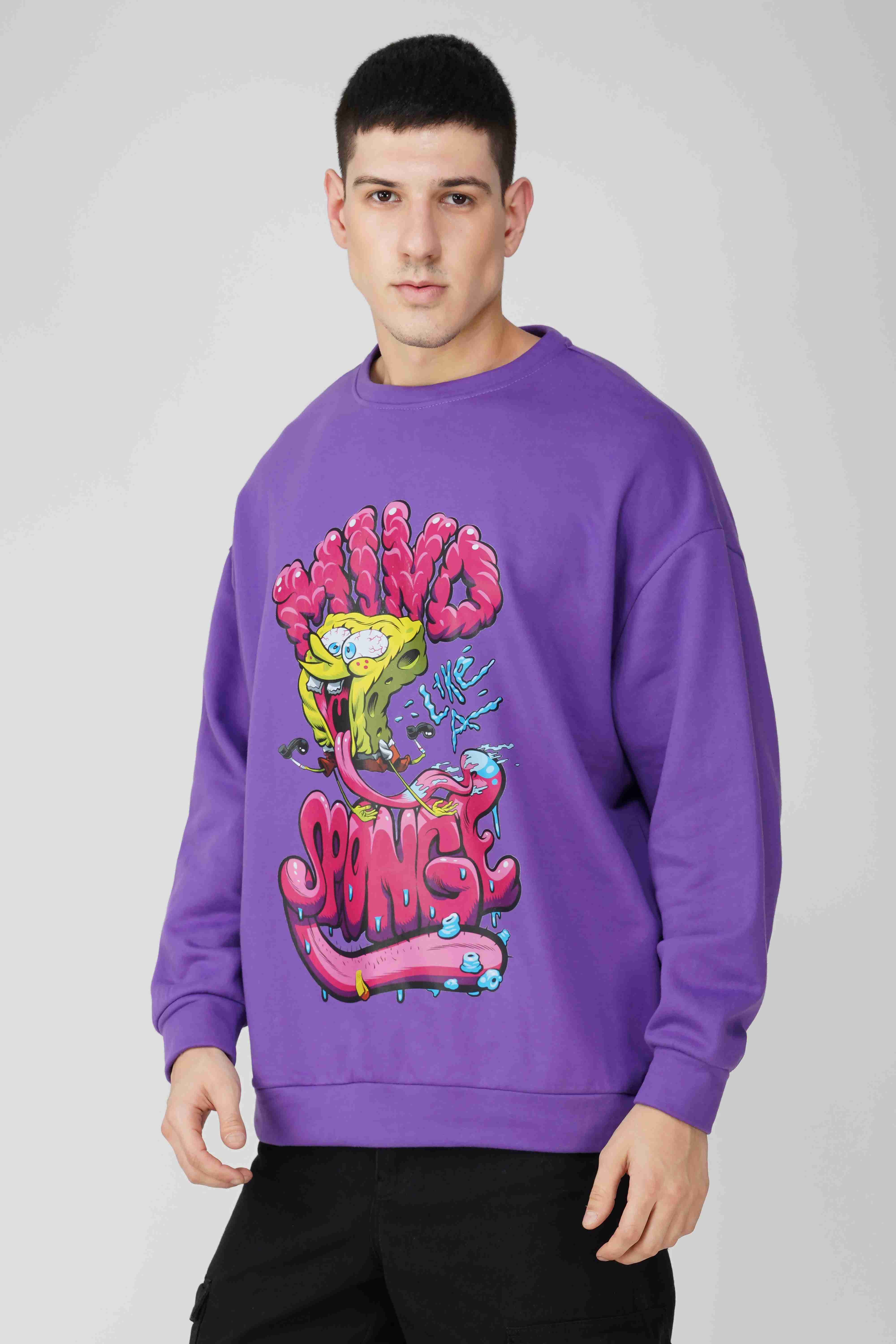 SpongeBob: Mind Like A Sponge Oversized Sweatshirt - Image 2