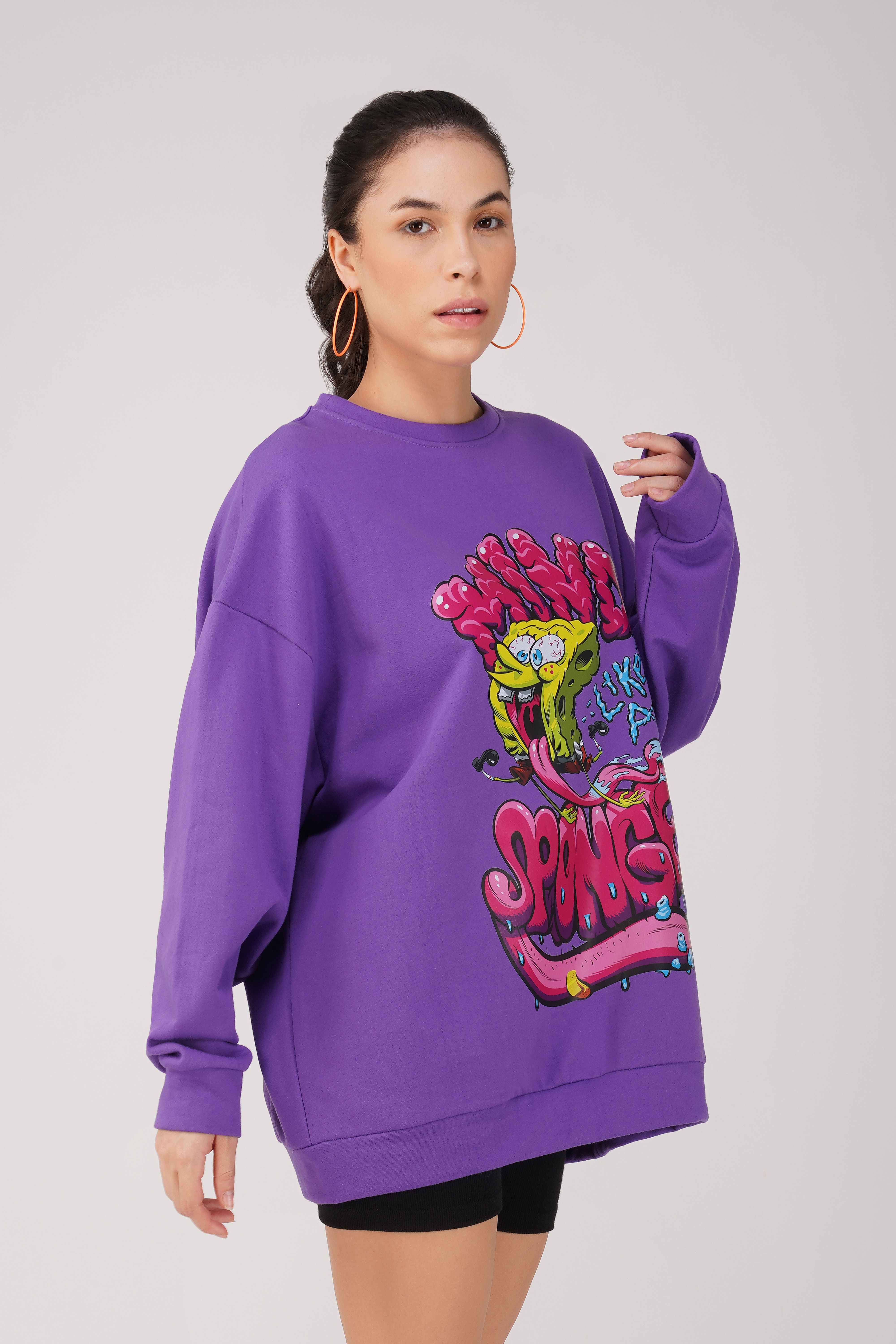 SpongeBob: Mind Like A Sponge Oversized Sweatshirt - Image 3