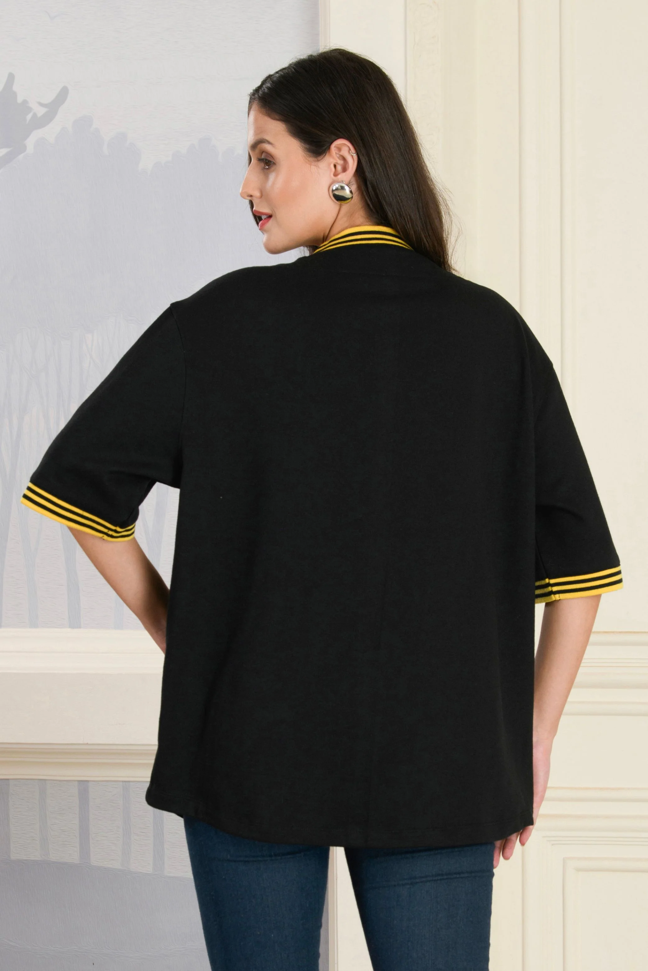 Spongebob:Mussel Beach Athletics Women's Varsity T-shirt - Black - Image 4