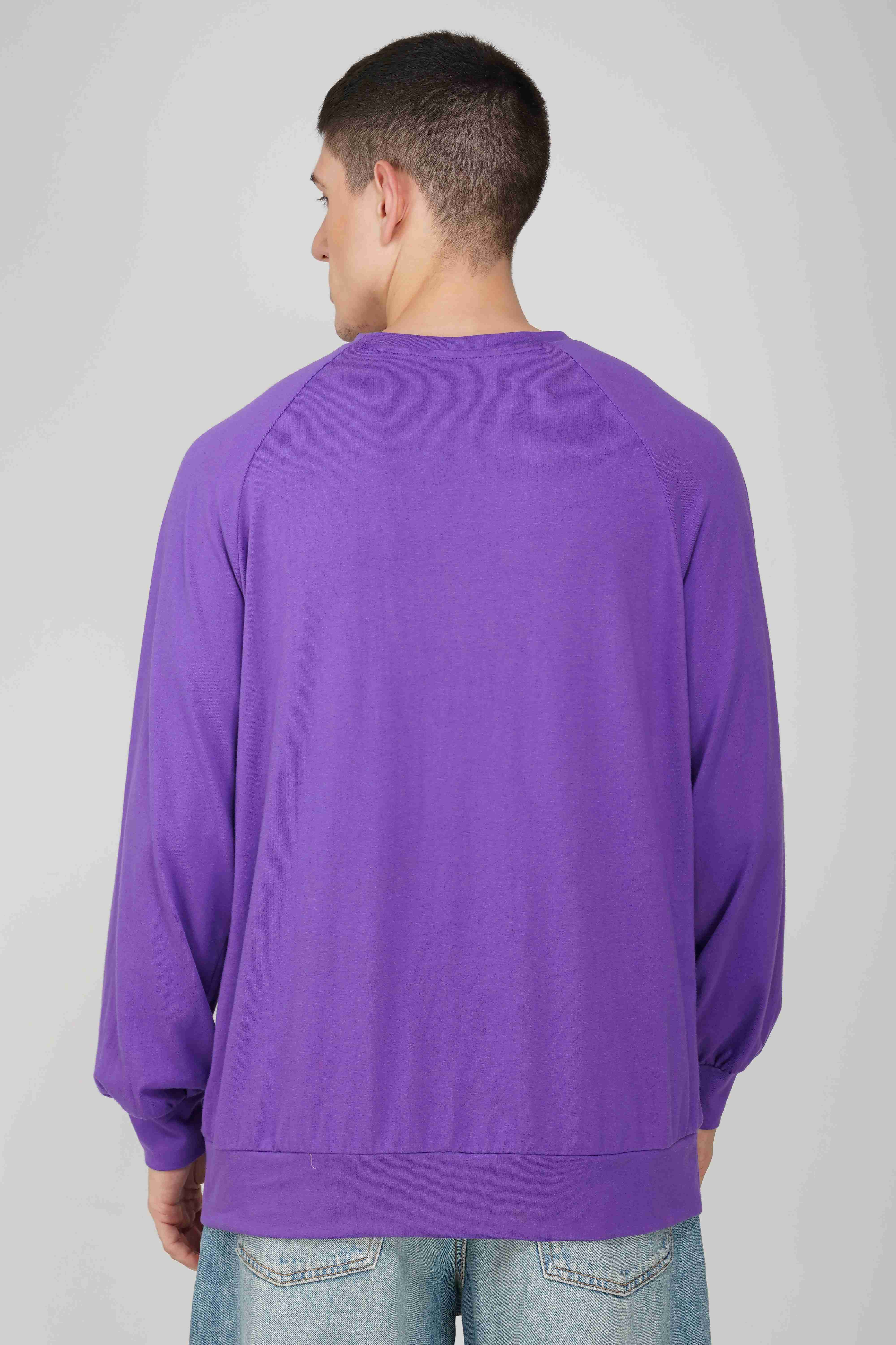 SpongeBob: Off to the Races Oversized Men's T-shirt-Purple - Image 5