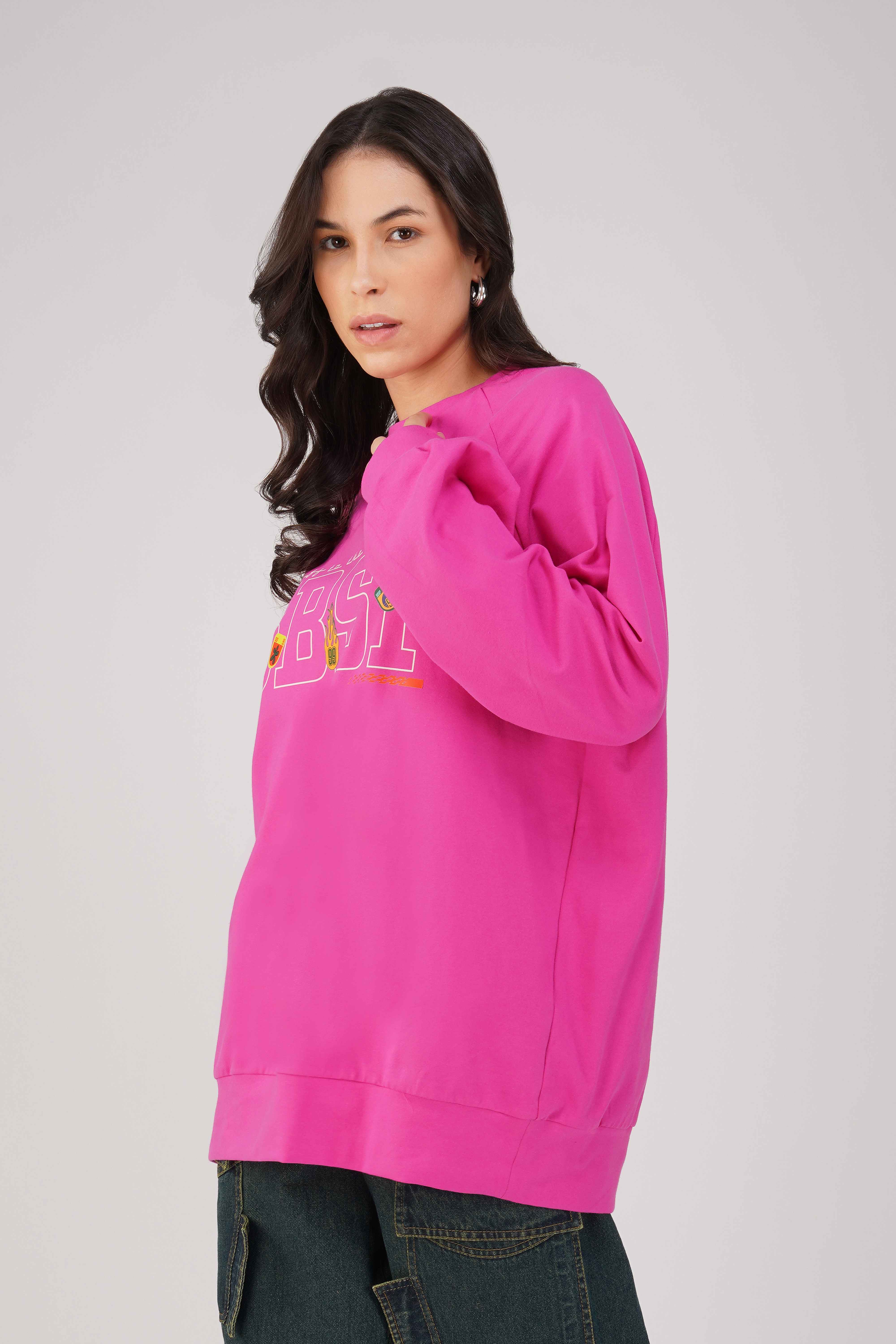SpongeBob: Off to the Races Oversized T-shirt-Pink - Image 3