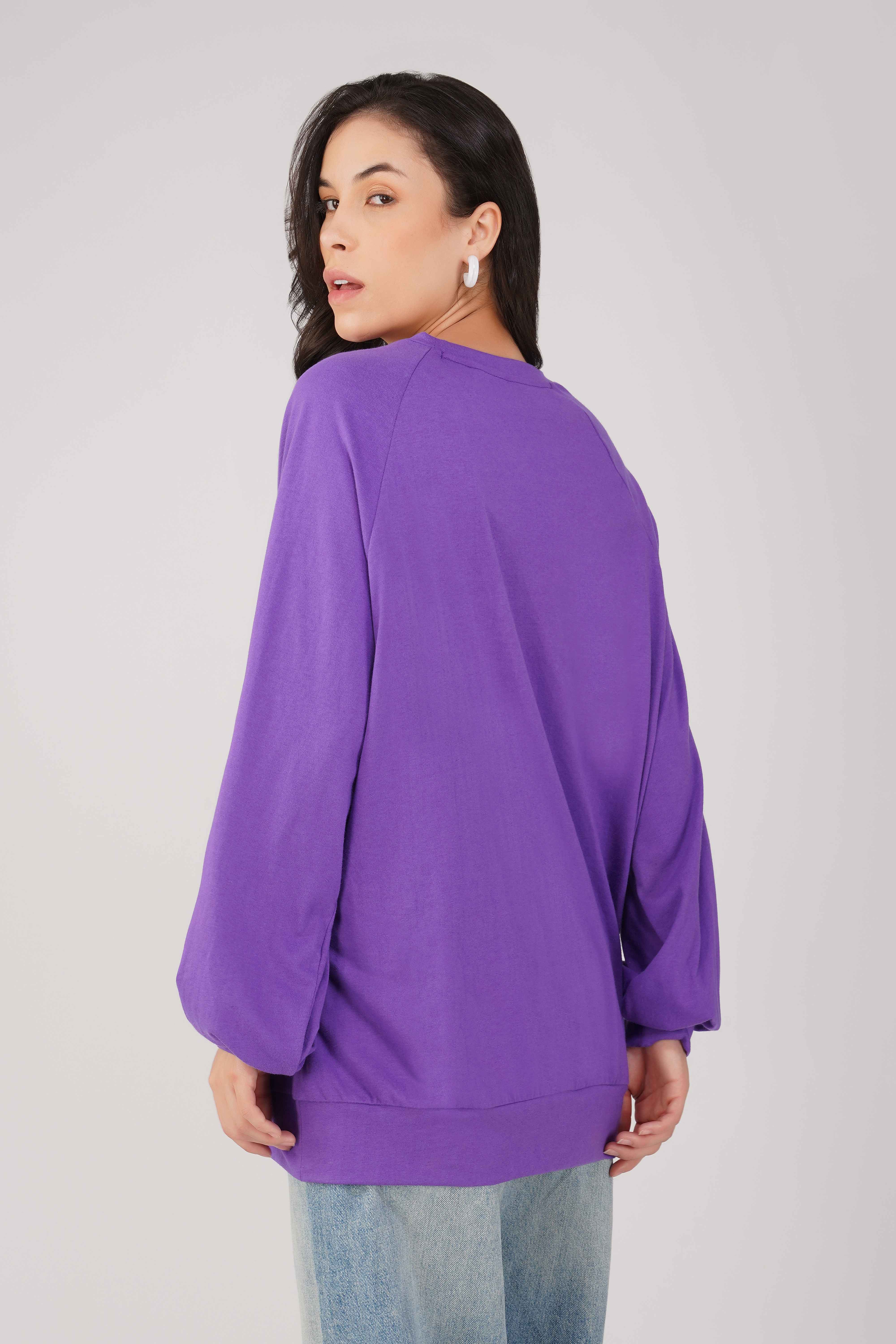 SpongeBob: Off to the Races Oversized T-shirt-Purple - Image 4