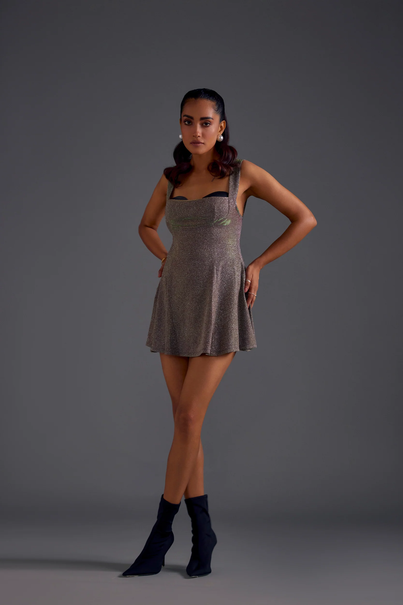 Stardust Cup Detail Dress - Image 2