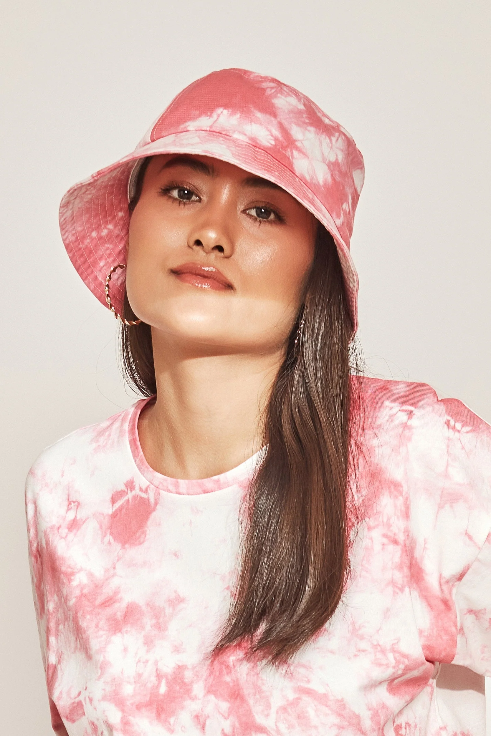 Tie & Dye Bucket Hat- Pink - Image 3