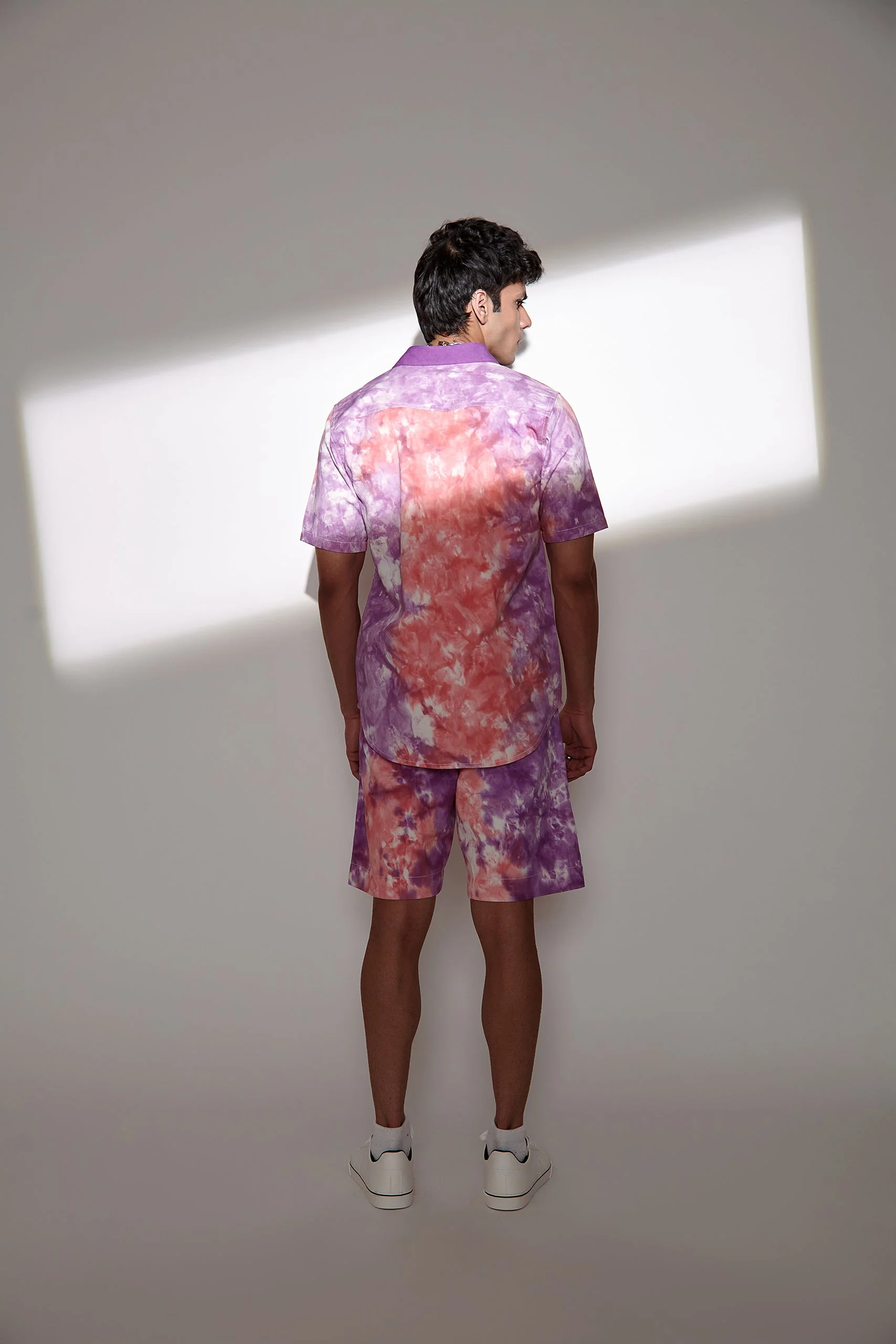 Tie & Dye Half-Sleeve Twill Shirt - Image 4