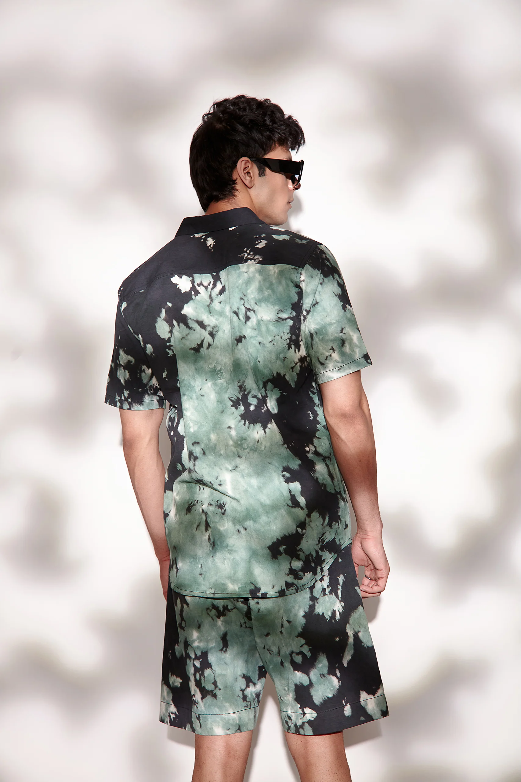 Tie & Dye Half-Sleeve Twill Shirt - Image 4