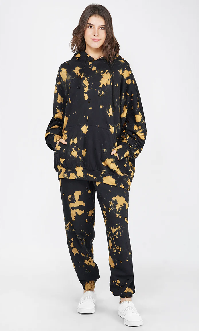 Tie & Dye Over-sized Hoodie and Joggers Set - Image 3