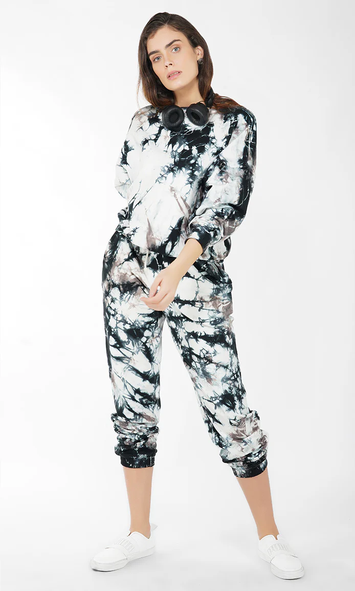 Tie & Dye Oversized Sweatshirt and Joggers Set - Image 3